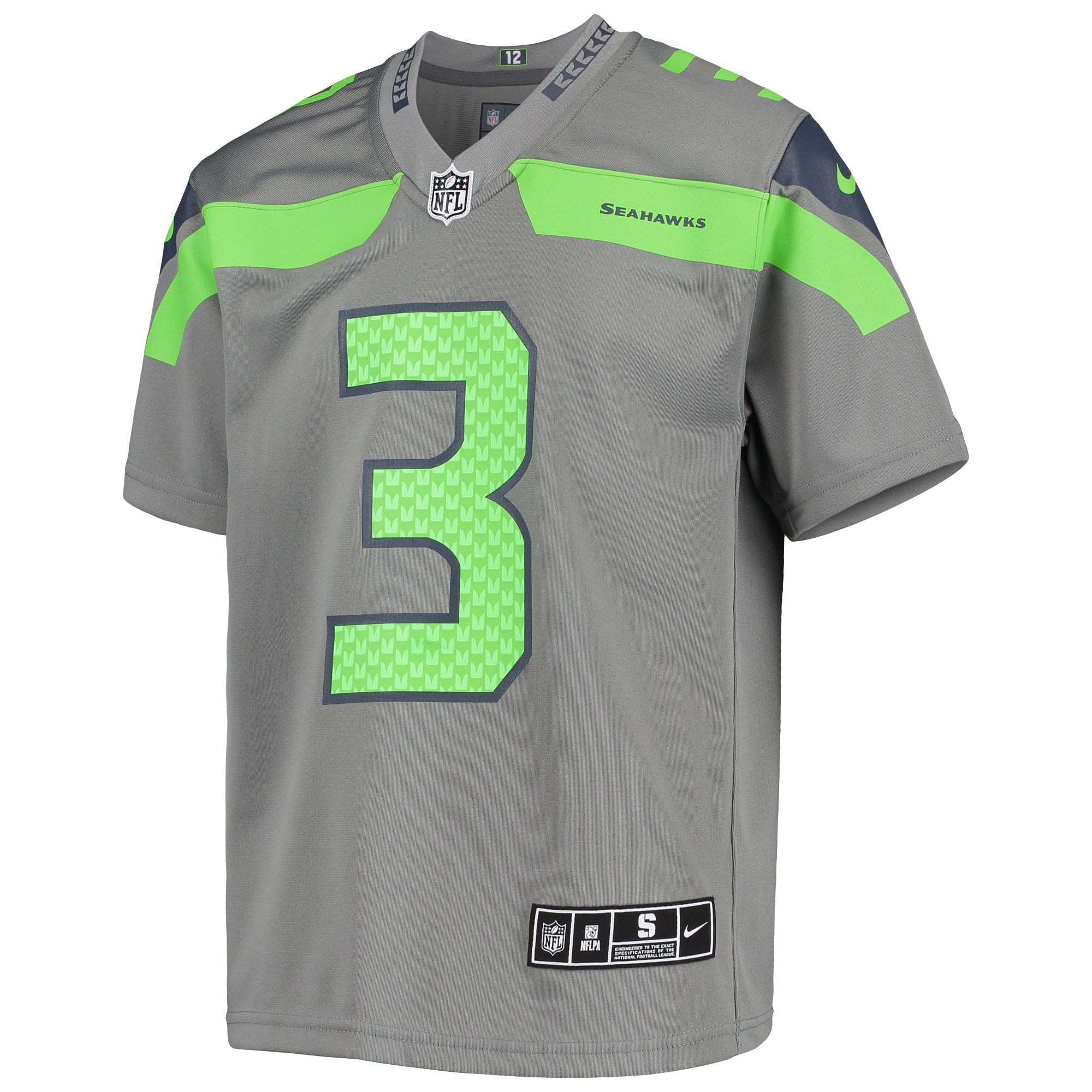 Russell Wilson Seattle Seahawks Nike Youth Inverted Team Game Jersey – Gray Clowdercats