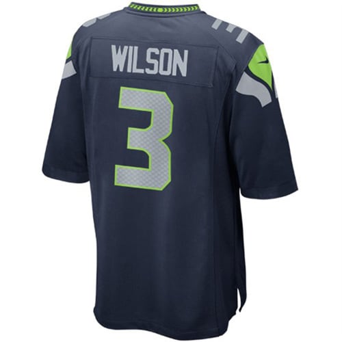 Russell Wilson Seattle Seahawks Nike Youth Team Color Game Jersey – College Navy Clowdercats