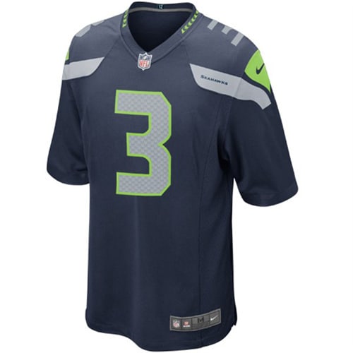 Russell Wilson Seattle Seahawks Nike Youth Team Color Game Jersey – College Navy Clowdercats