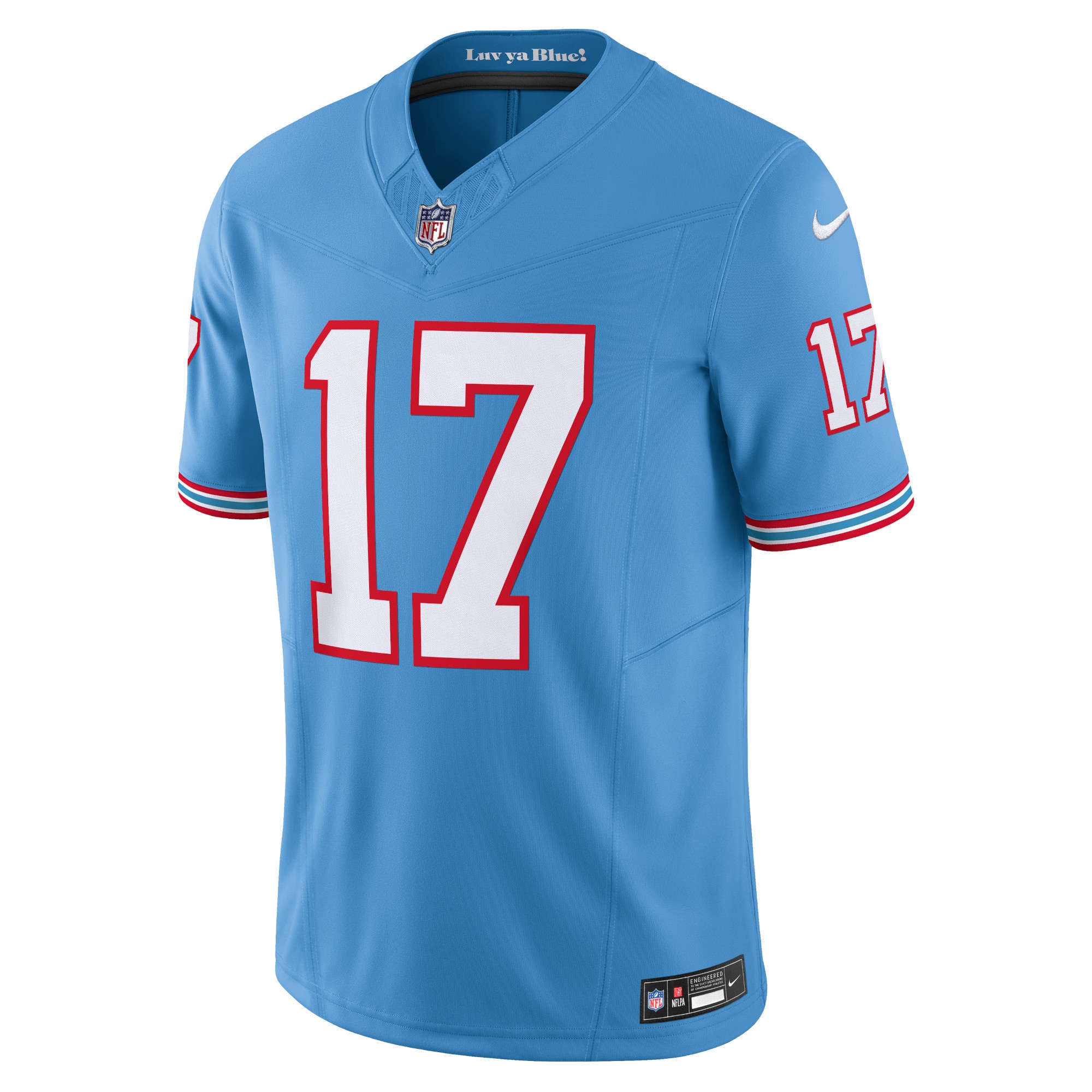 Ryan Tannehill Tennessee Titans Nike Vapor F.U.S.E. Limited Jersey – Light Blue Clowdercats