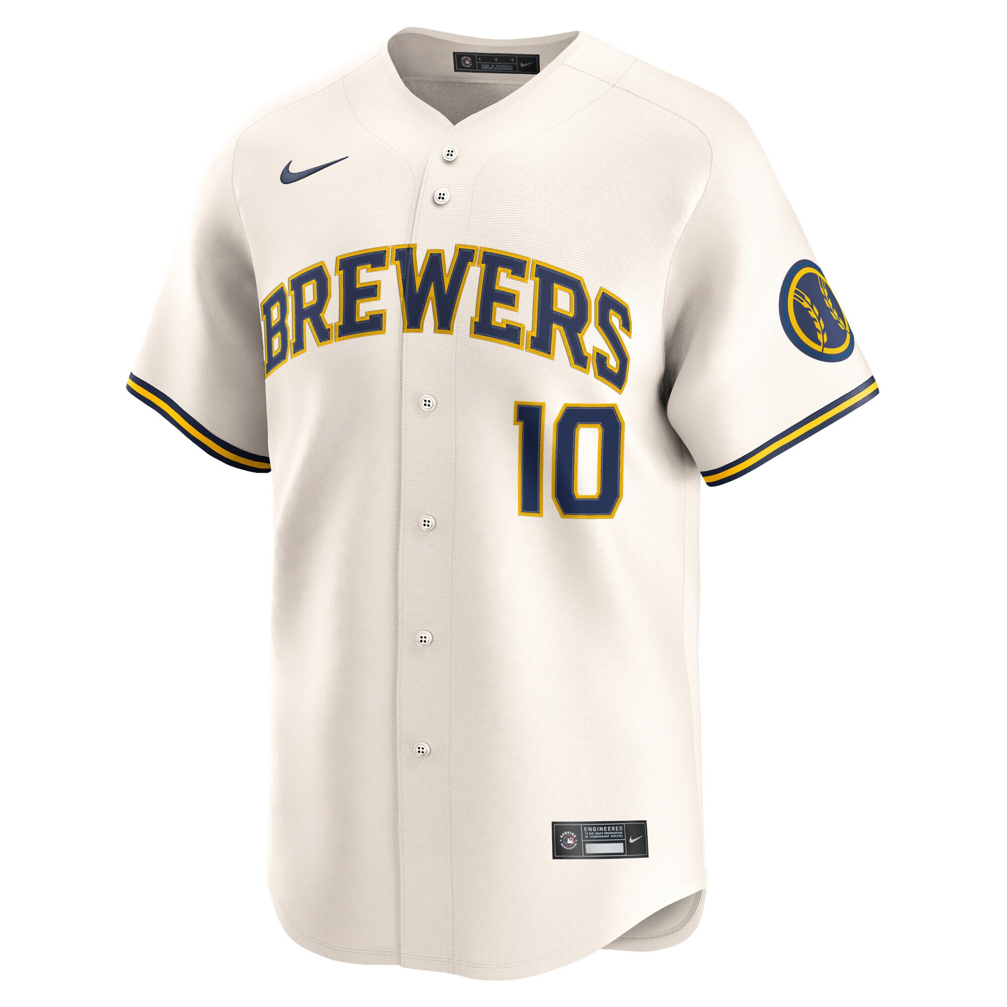 Sal Frelick Milwaukee Brewers Nike Home Limited Player Jersey – Cream