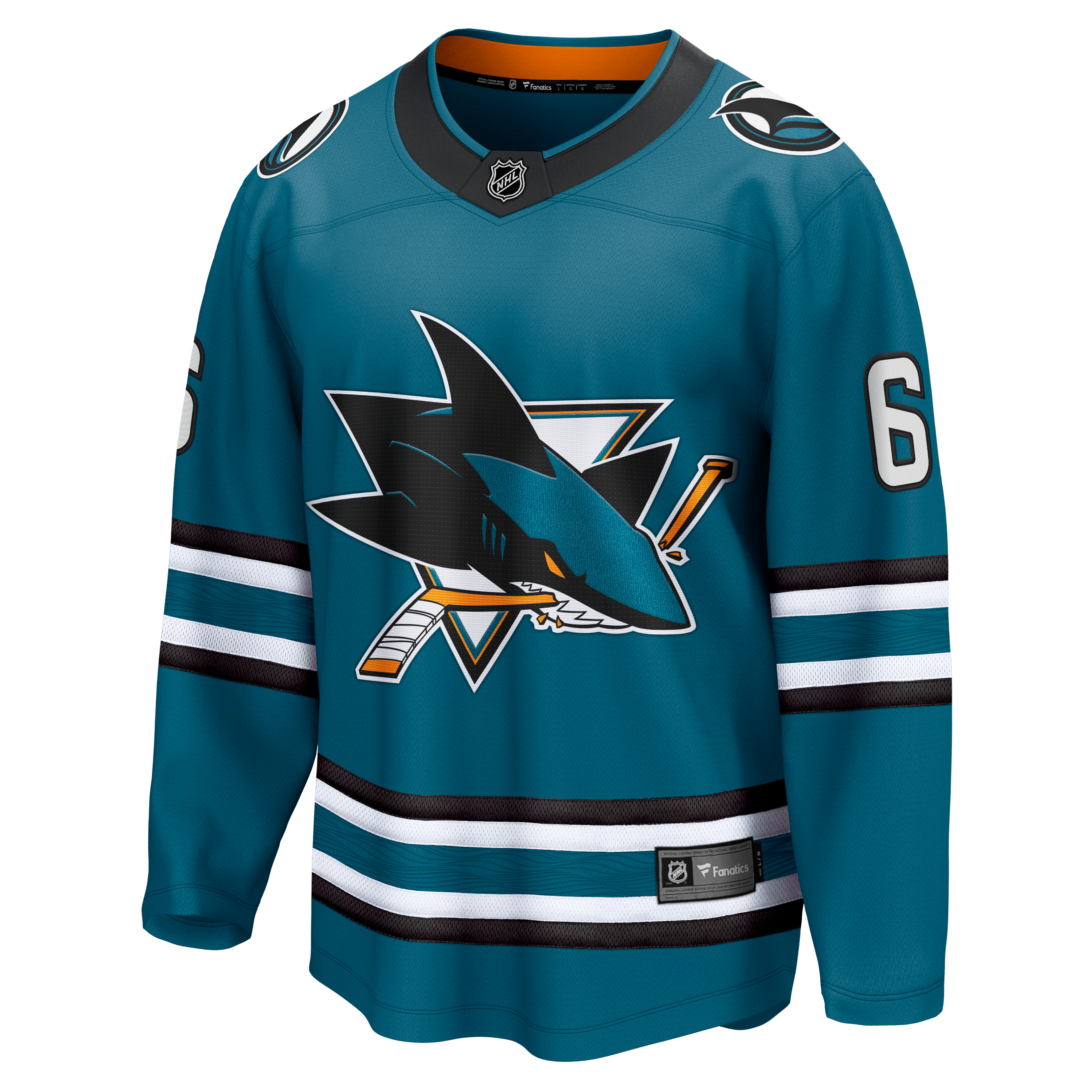 Sam Dickinson San Jose Sharks Fanatics Home Breakaway Jersey – Teal Clowdercats