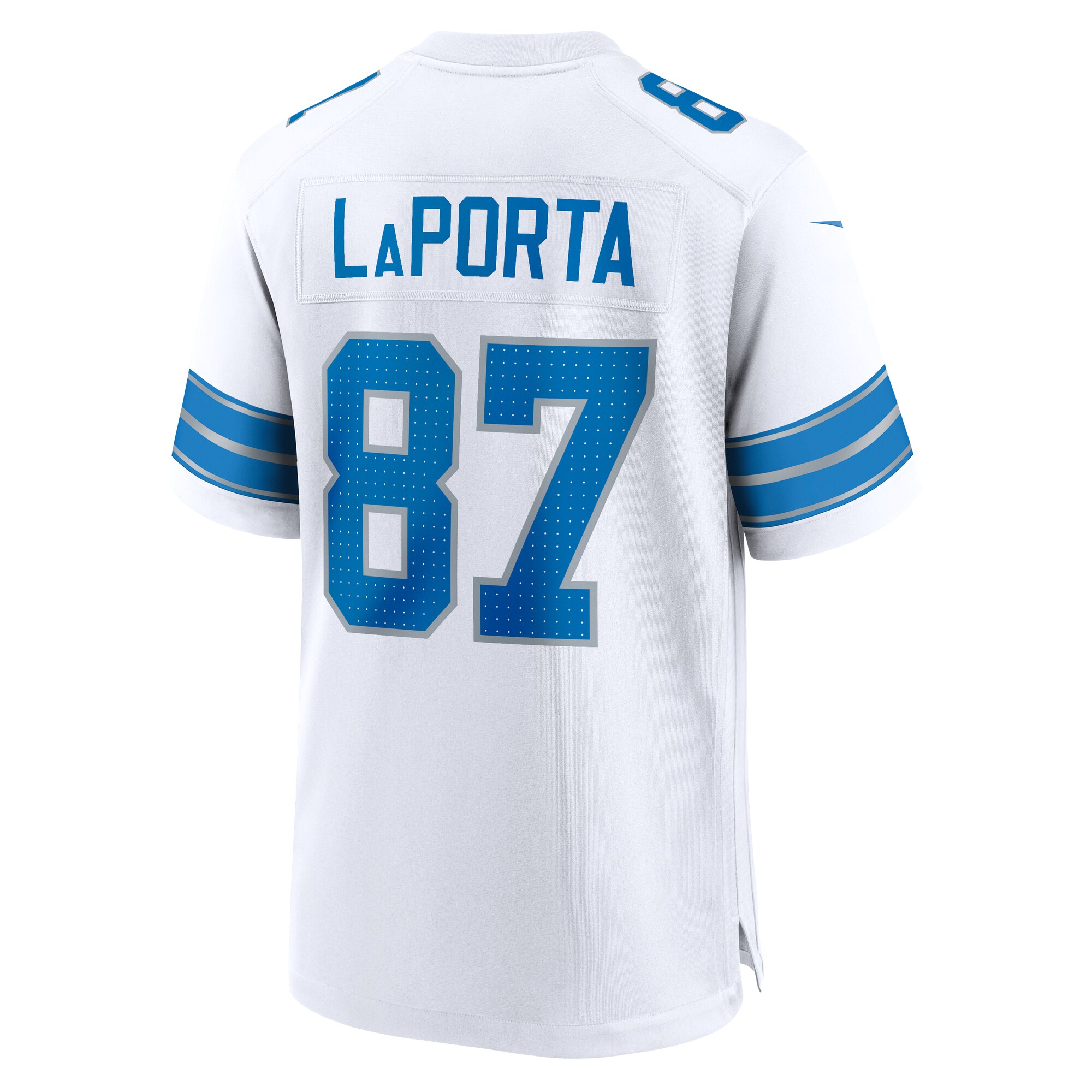 Sam LaPorta Detroit Lions Nike White Game Jersey – White Clowdercats