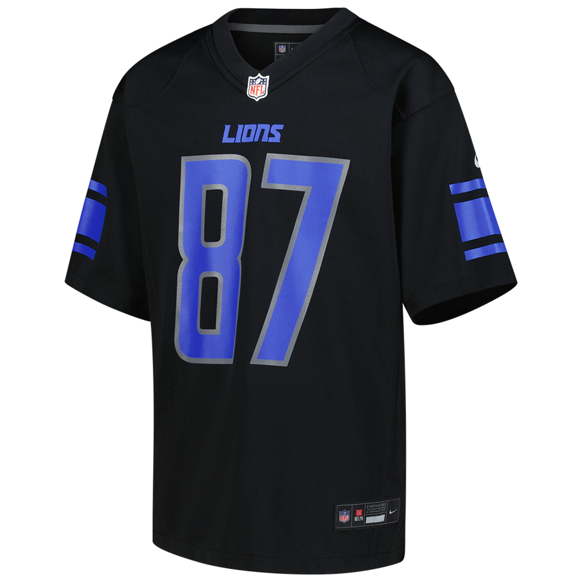 Sam LaPorta Detroit Lions Nike Youth Game Jersey – Black Clowdercats