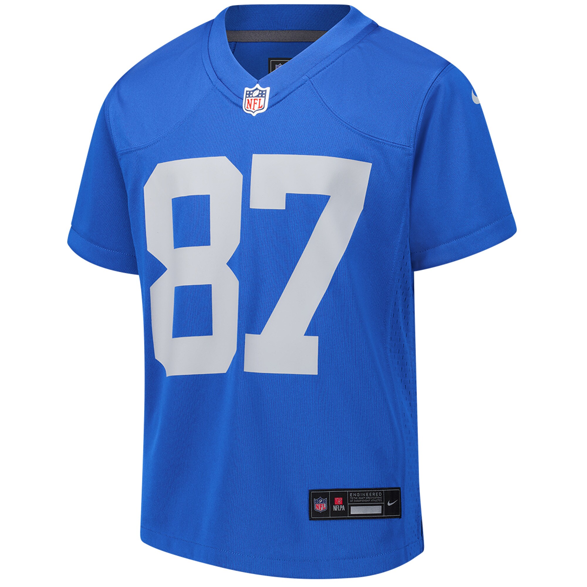 Sam LaPorta Detroit Lions Nike Youth Game Jersey – Blue Clowdercats