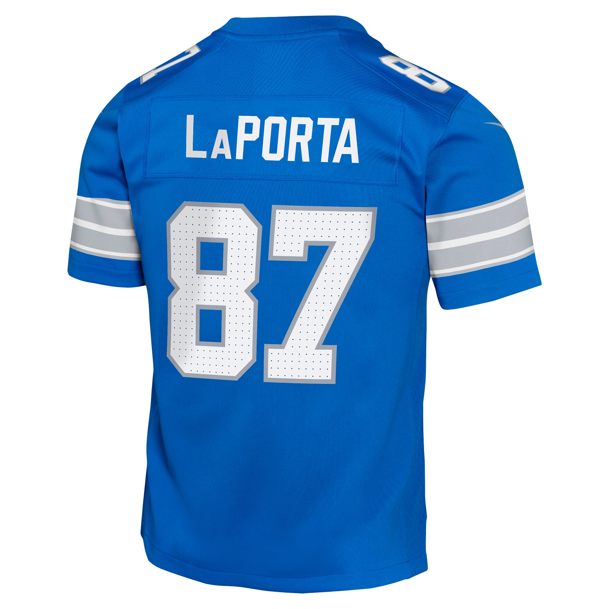 Sam LaPorta Detroit Lions Nike Youth Game Jersey – Blue Clowdercats