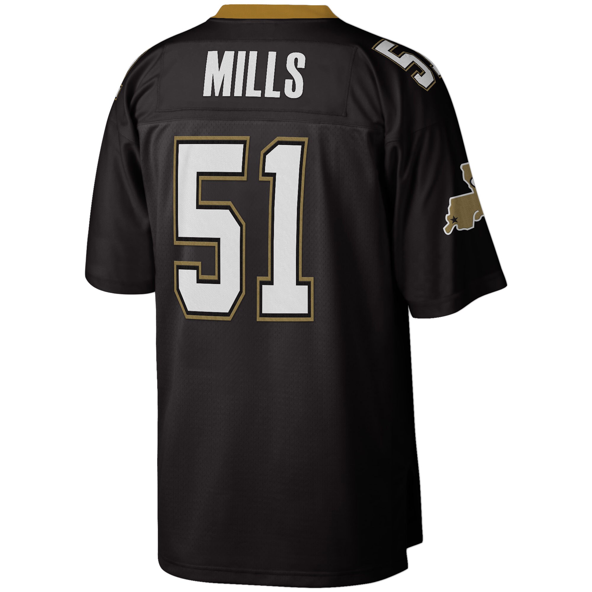 Sam Mills New Orleans Saints Mitchell & Ness Legacy Replica Jersey – Black Clowdercats