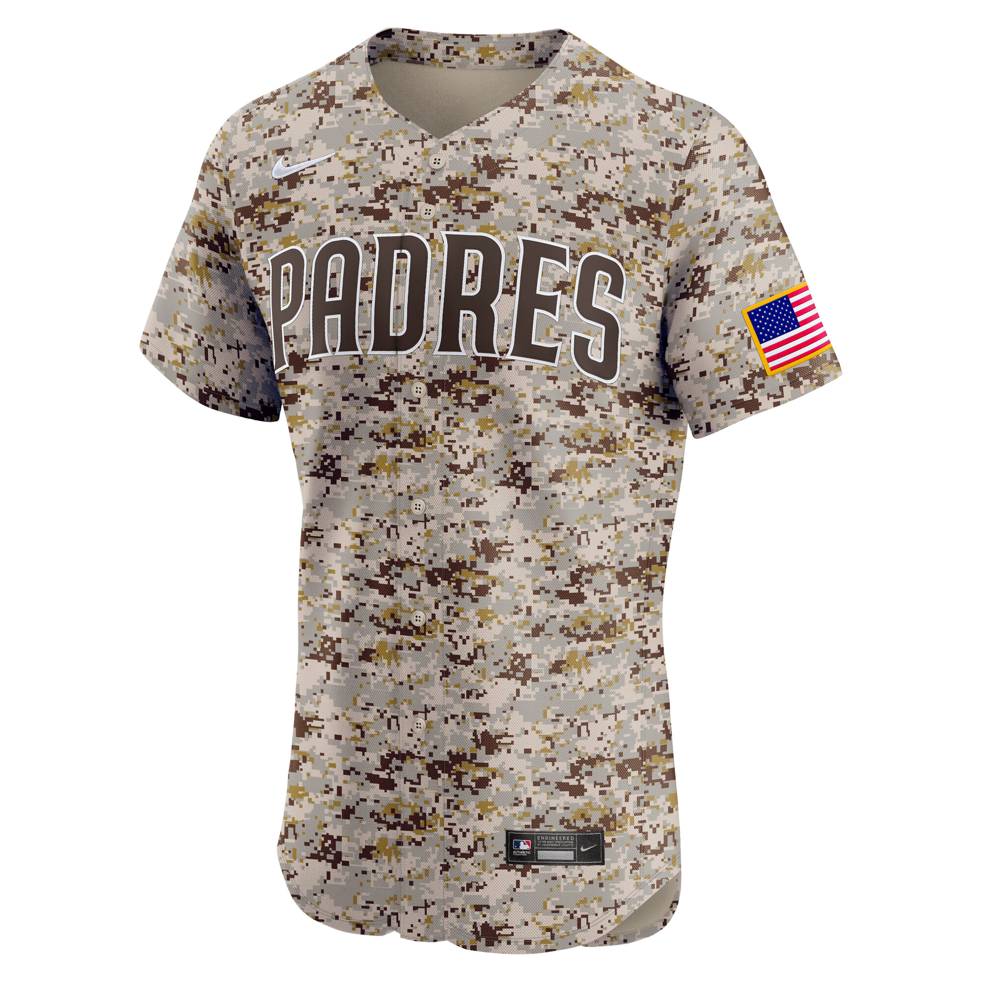 San Diego Padres Nike Alternate 2 Elite Jersey – Camo