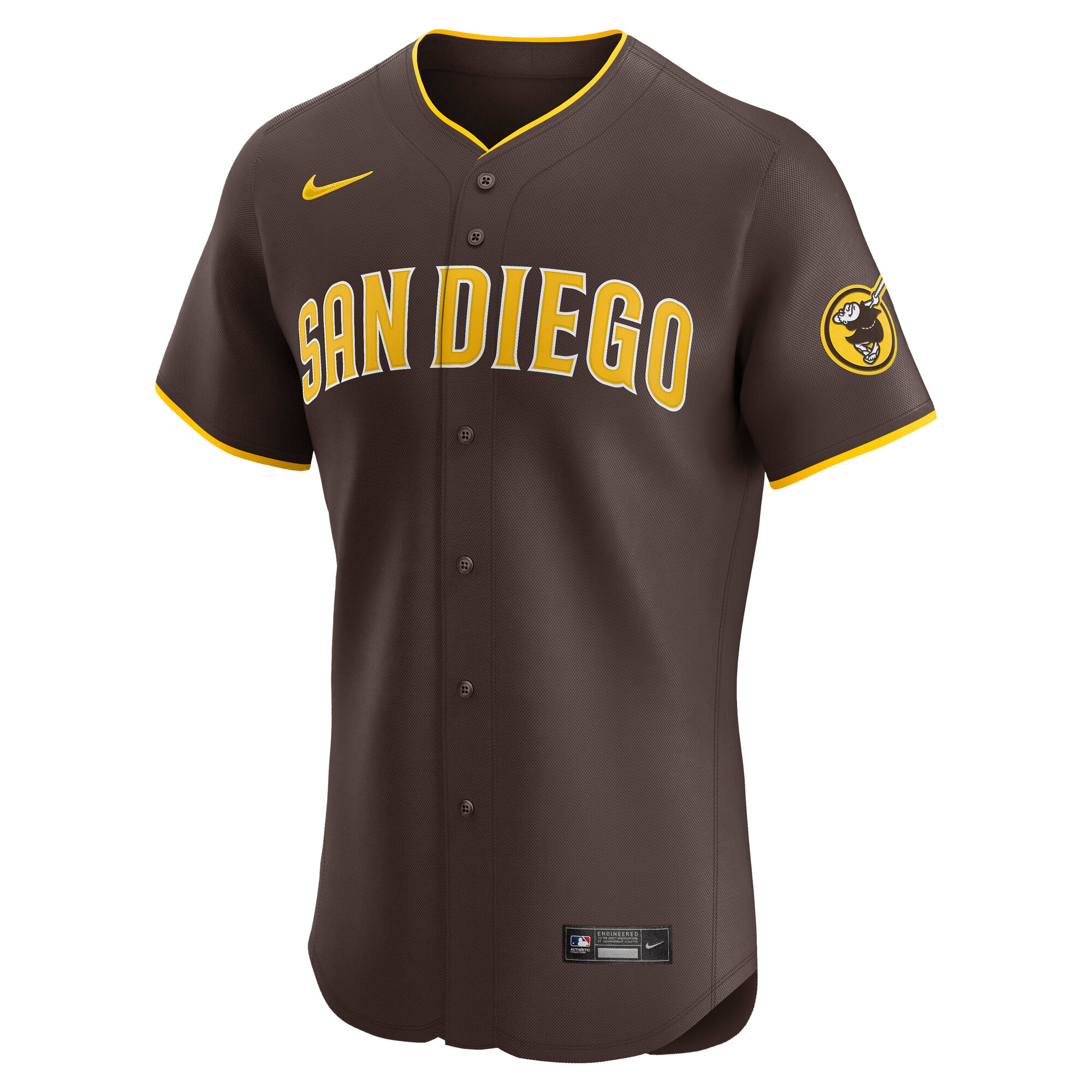 San Diego Padres Nike Alternate Elite Jersey – Brown