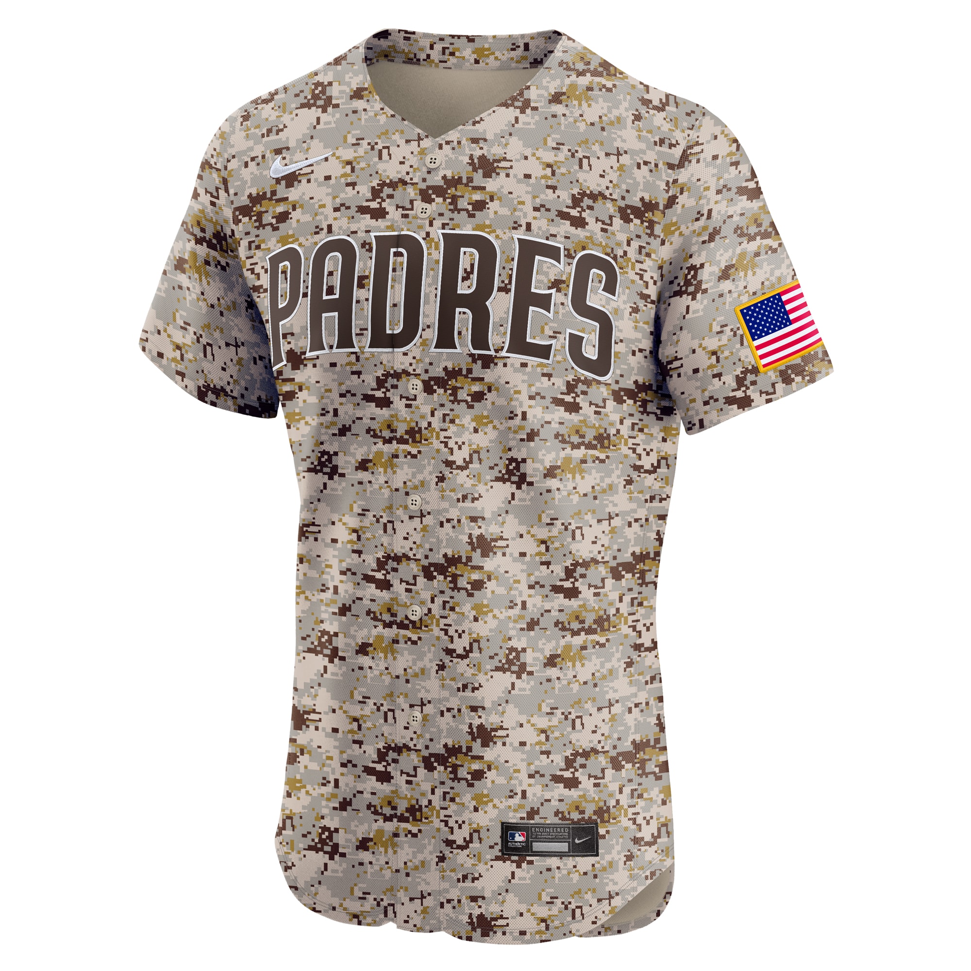 San Diego Padres Nike Alternate Vapor Premier Elite Patch Jersey – Camo