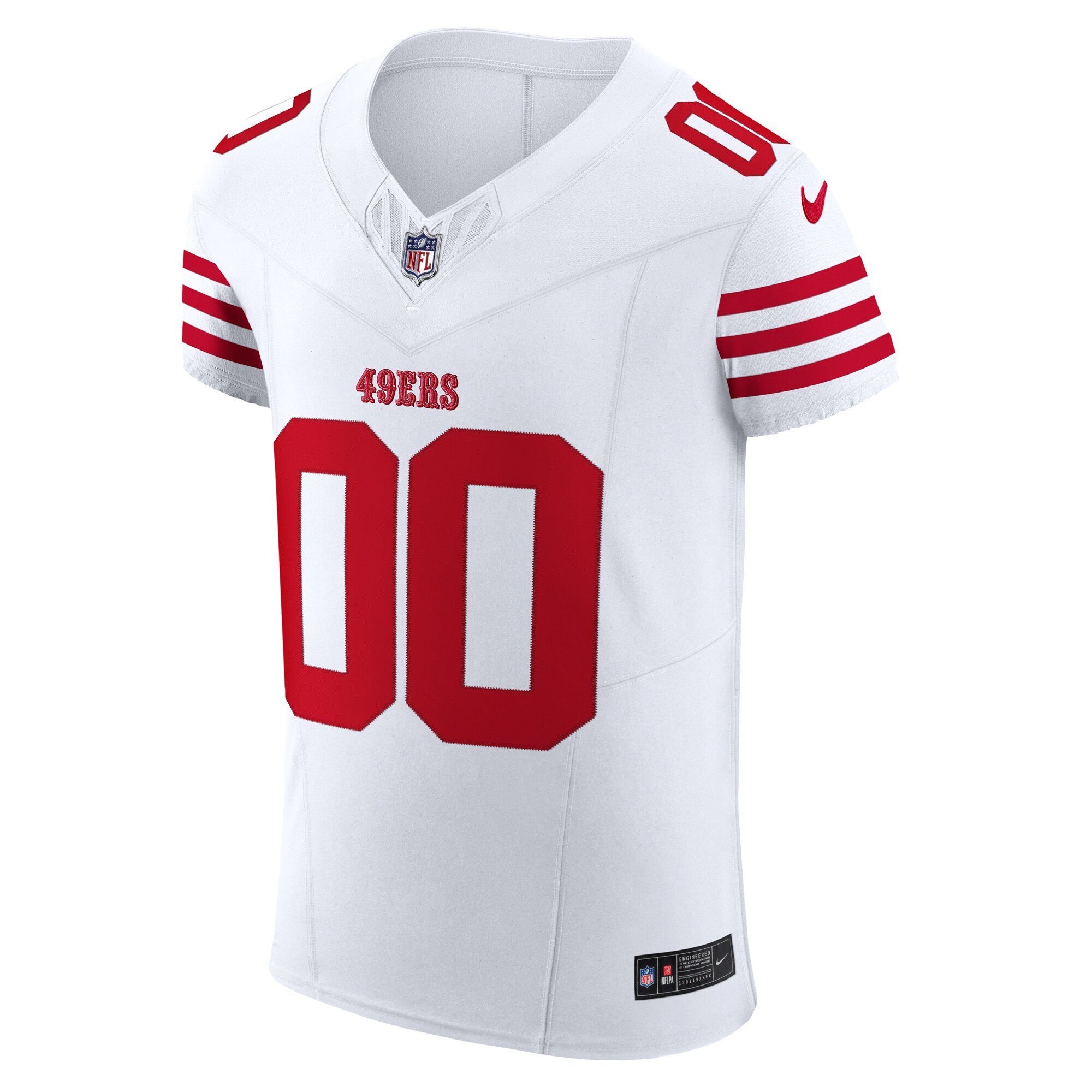 San Francisco 49ers Nike Vapor F.U.S.E. Elite Custom Jersey – White Clowdercats
