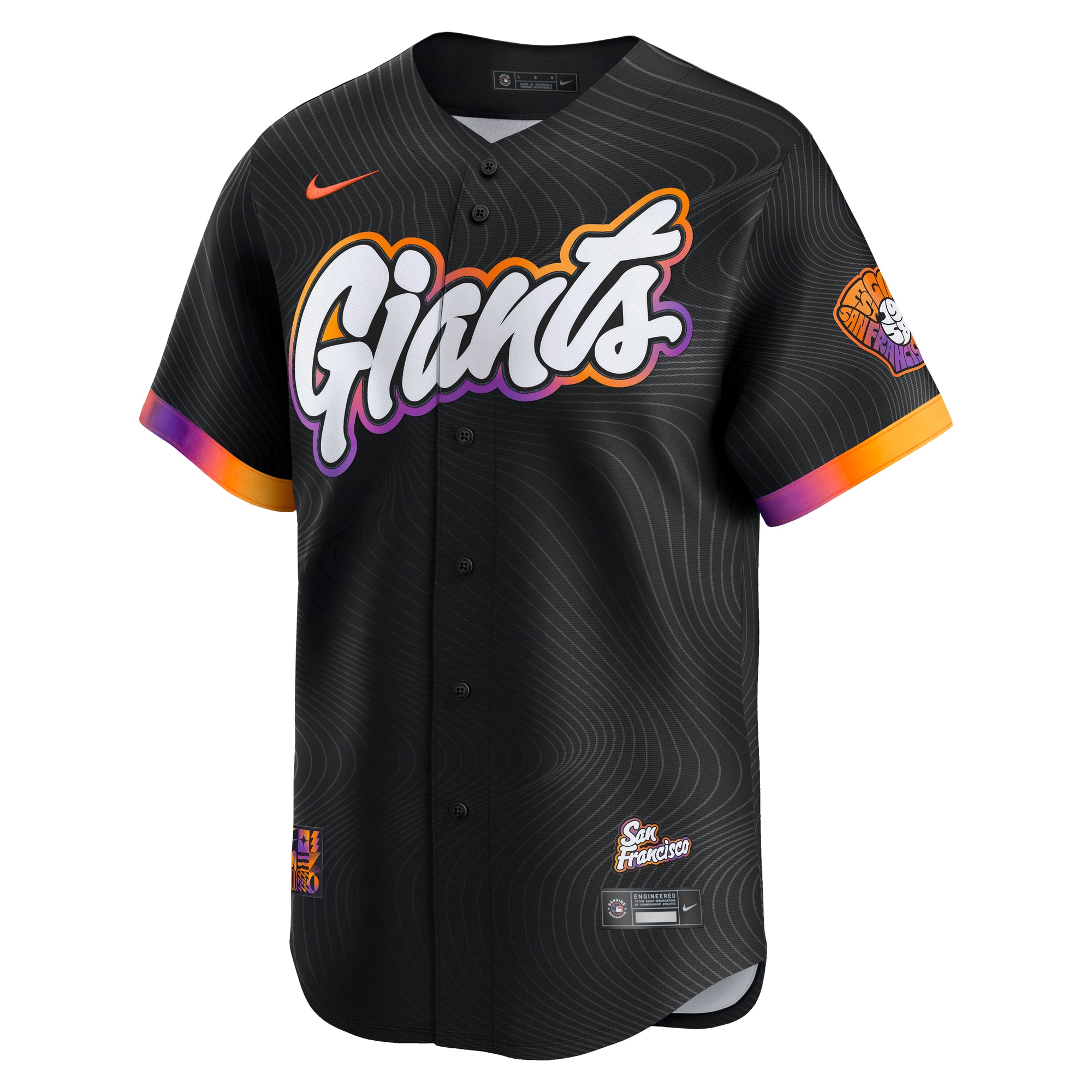 San Francisco Giants Nike 2025 City Connect Limited Jersey – Anthracite