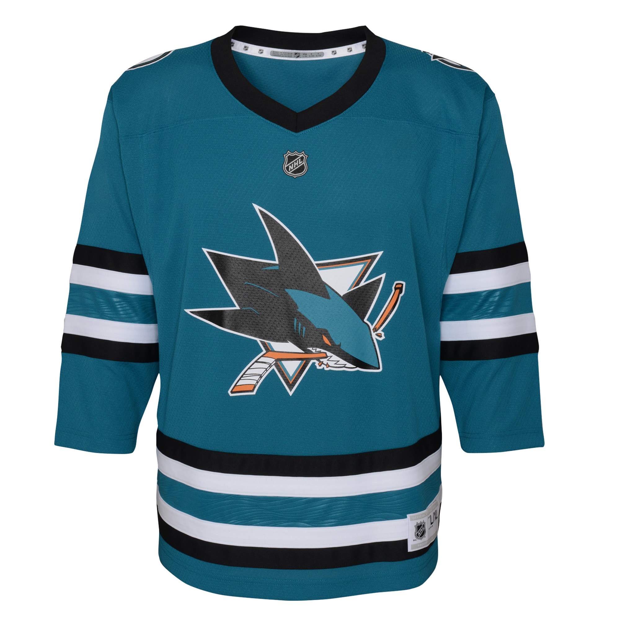 San Jose Sharks Youth Replica Jersey – Teal Clowdercats