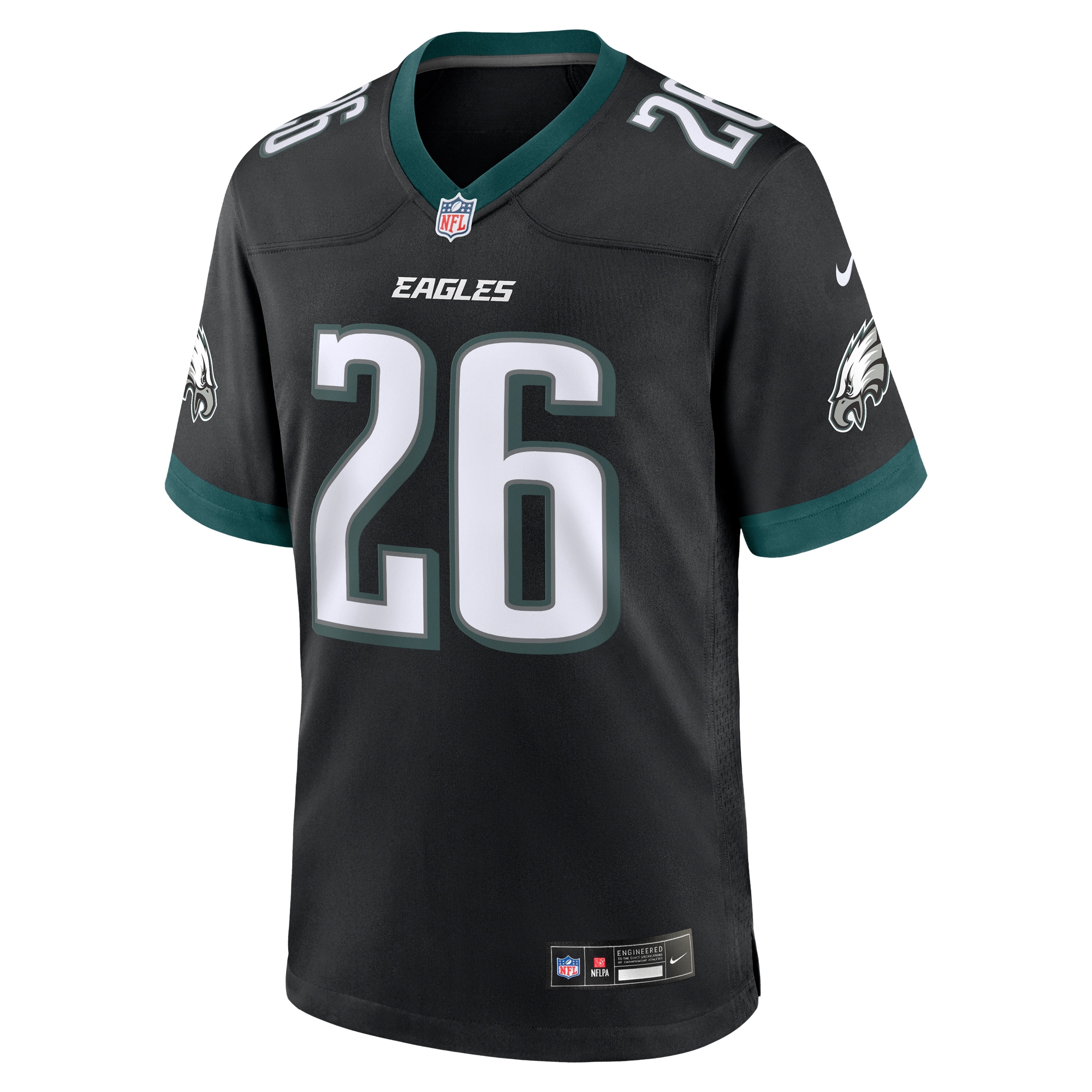 Saquon Barkley Philadelphia Eagles Nike Alternate Game Jersey – Black Clowdercats