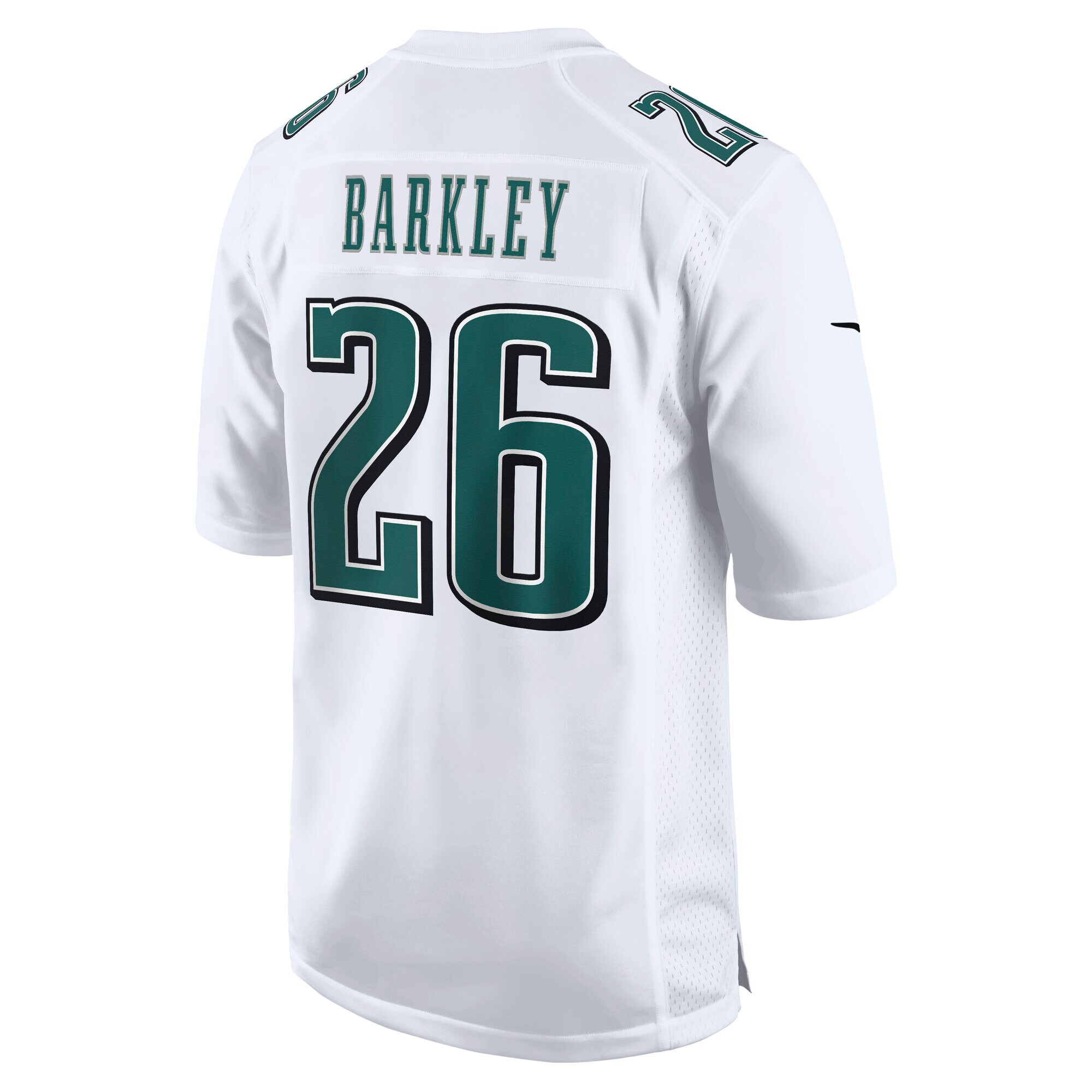 Saquon Barkley Philadelphia Eagles Nike Fashion Game Jersey – Tundra White Clowdercats
