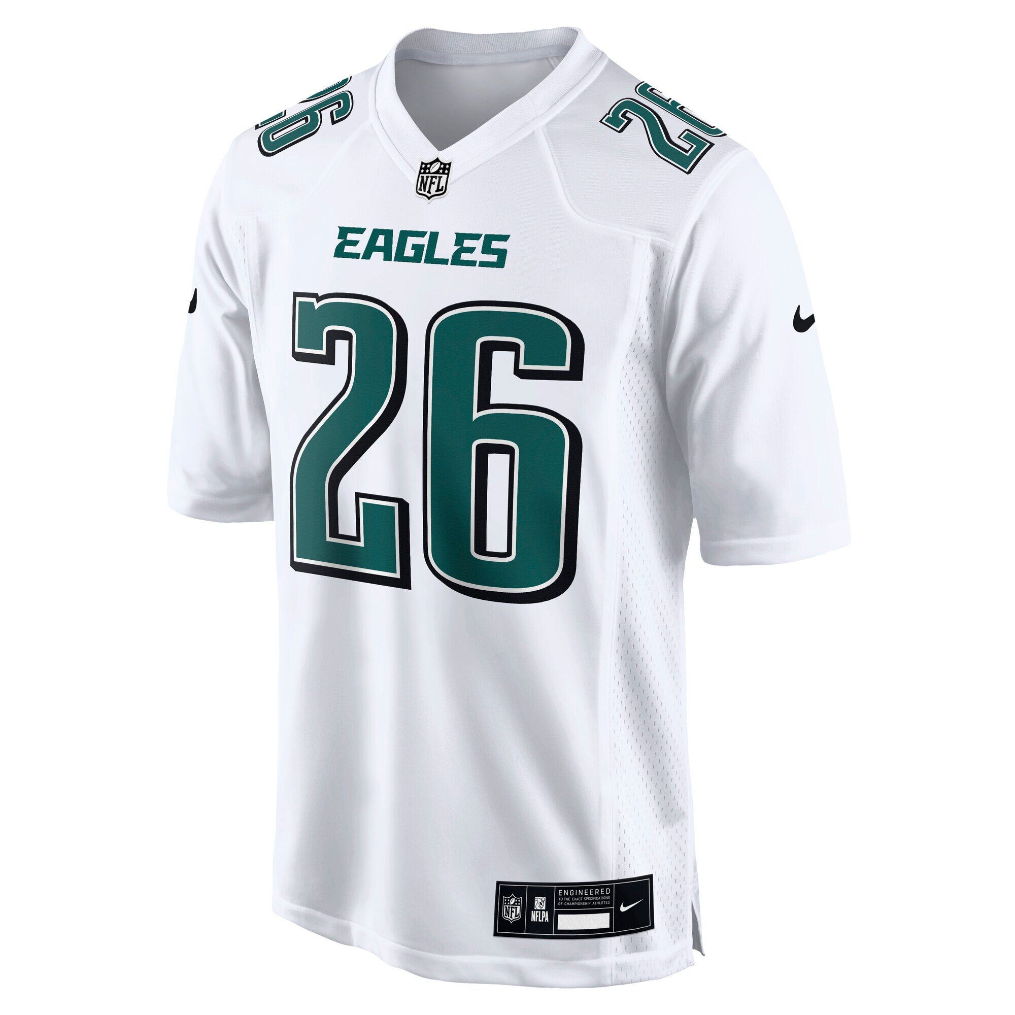 Saquon Barkley Philadelphia Eagles Nike Fashion Game Jersey – Tundra White Clowdercats