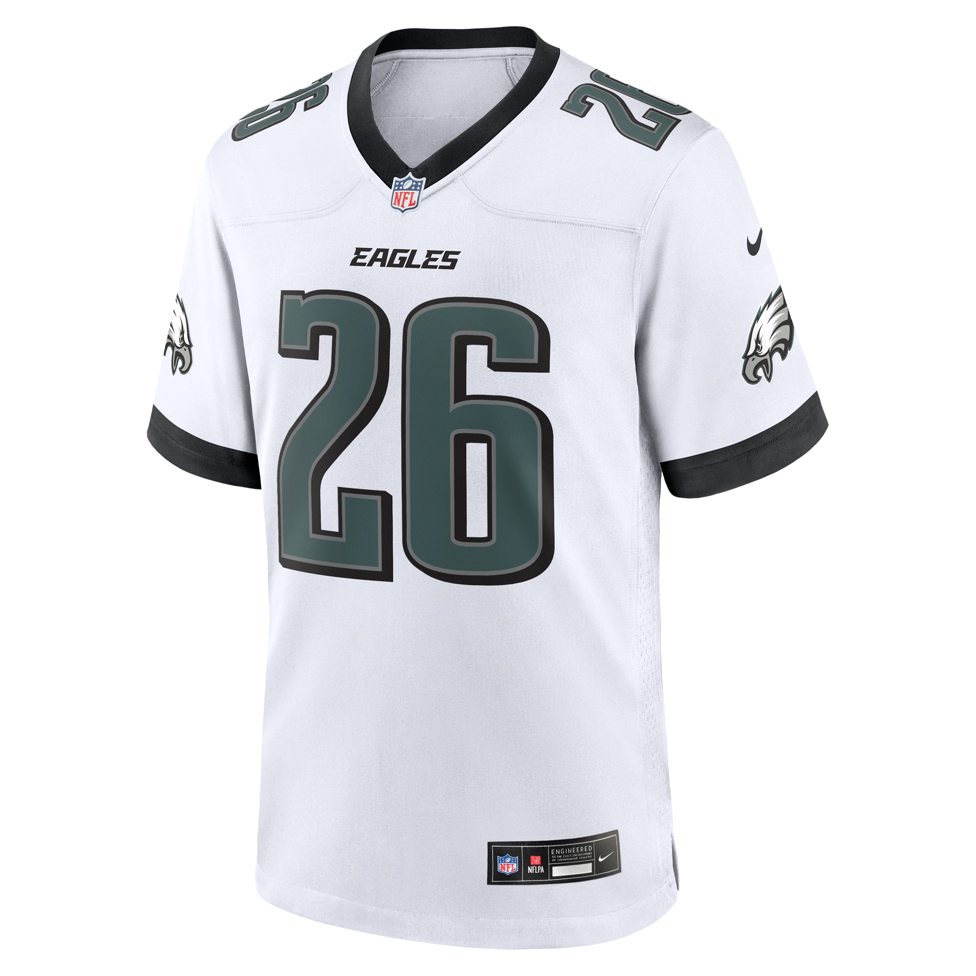 Saquon Barkley Philadelphia Eagles Nike White Game Jersey – White Clowdercats
