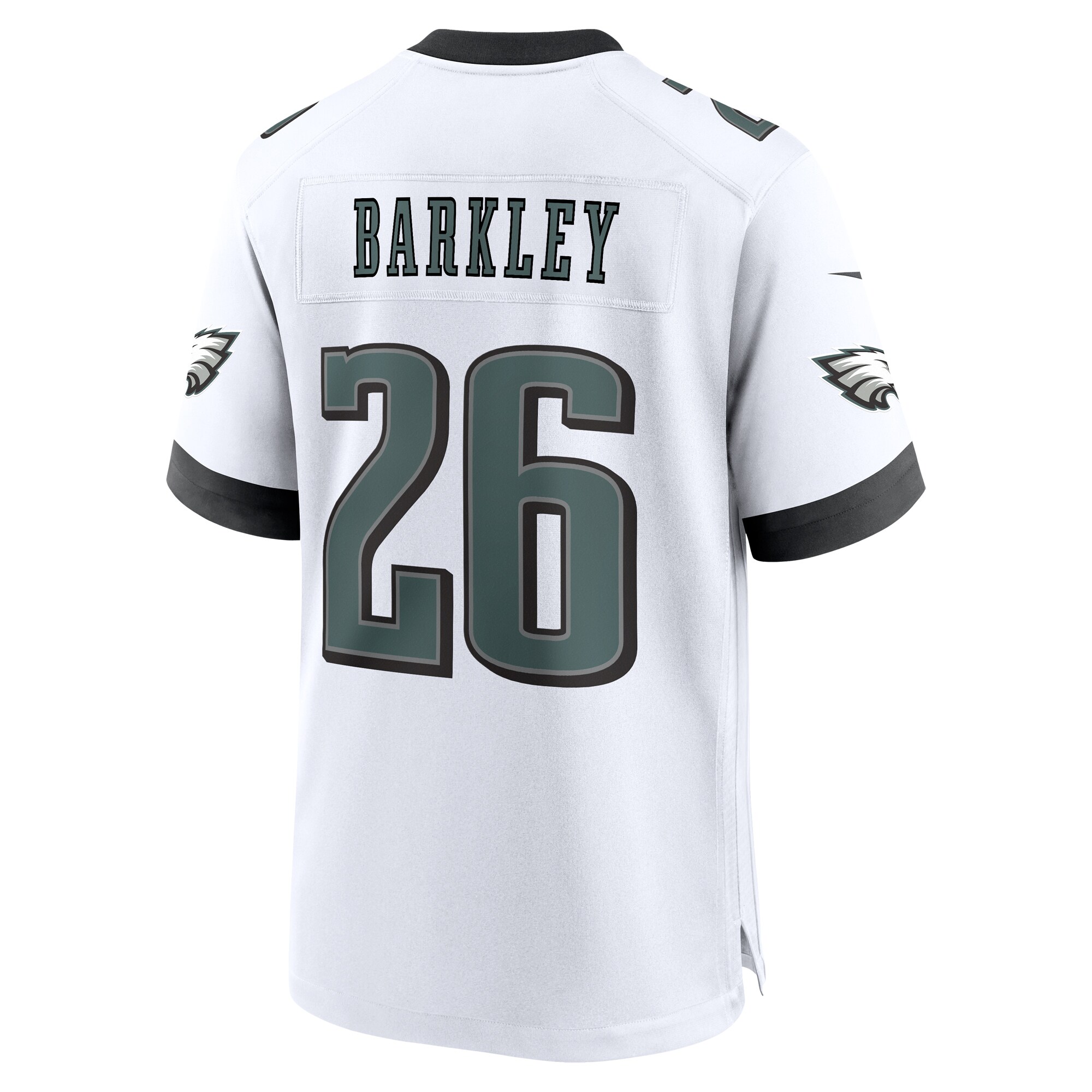 Saquon Barkley Philadelphia Eagles Nike White Game Jersey – White Clowdercats