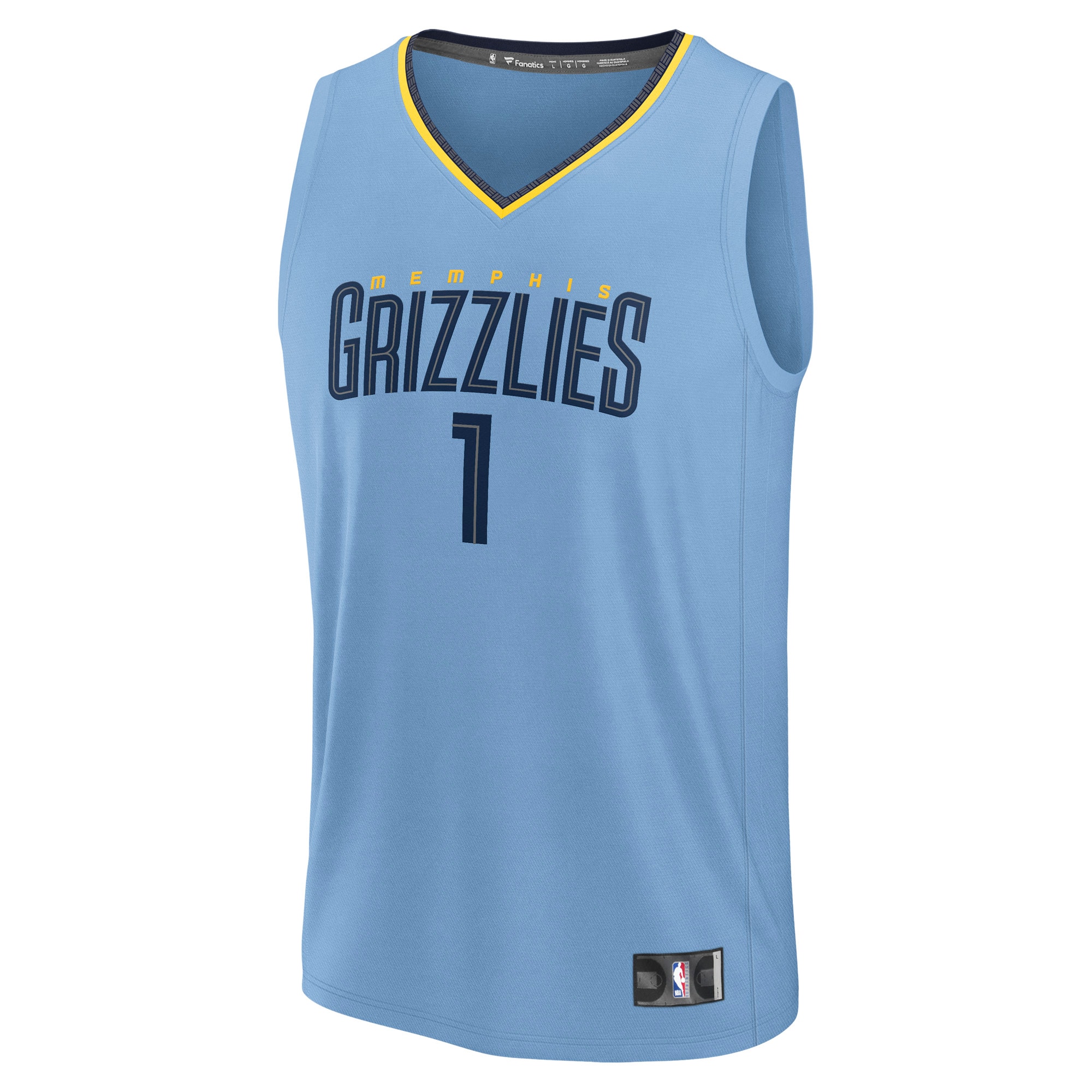 Scotty Pippen Jr. Memphis Grizzlies Fanatics Fast Break Replica Player Jersey – Statement Edition – Light Blue Clowdercats