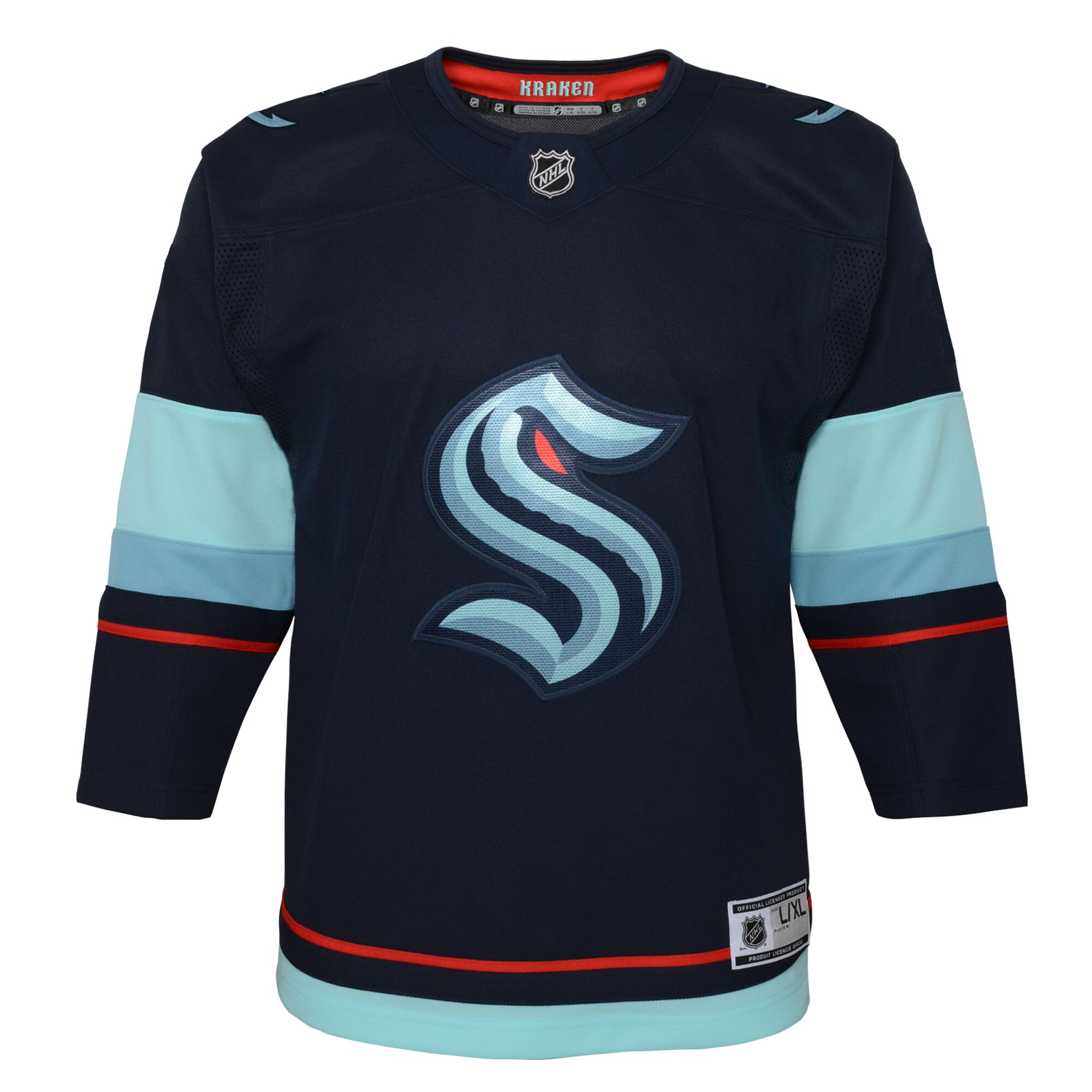 Seattle Kraken Youth Home Premier Jersey – Navy Clowdercats