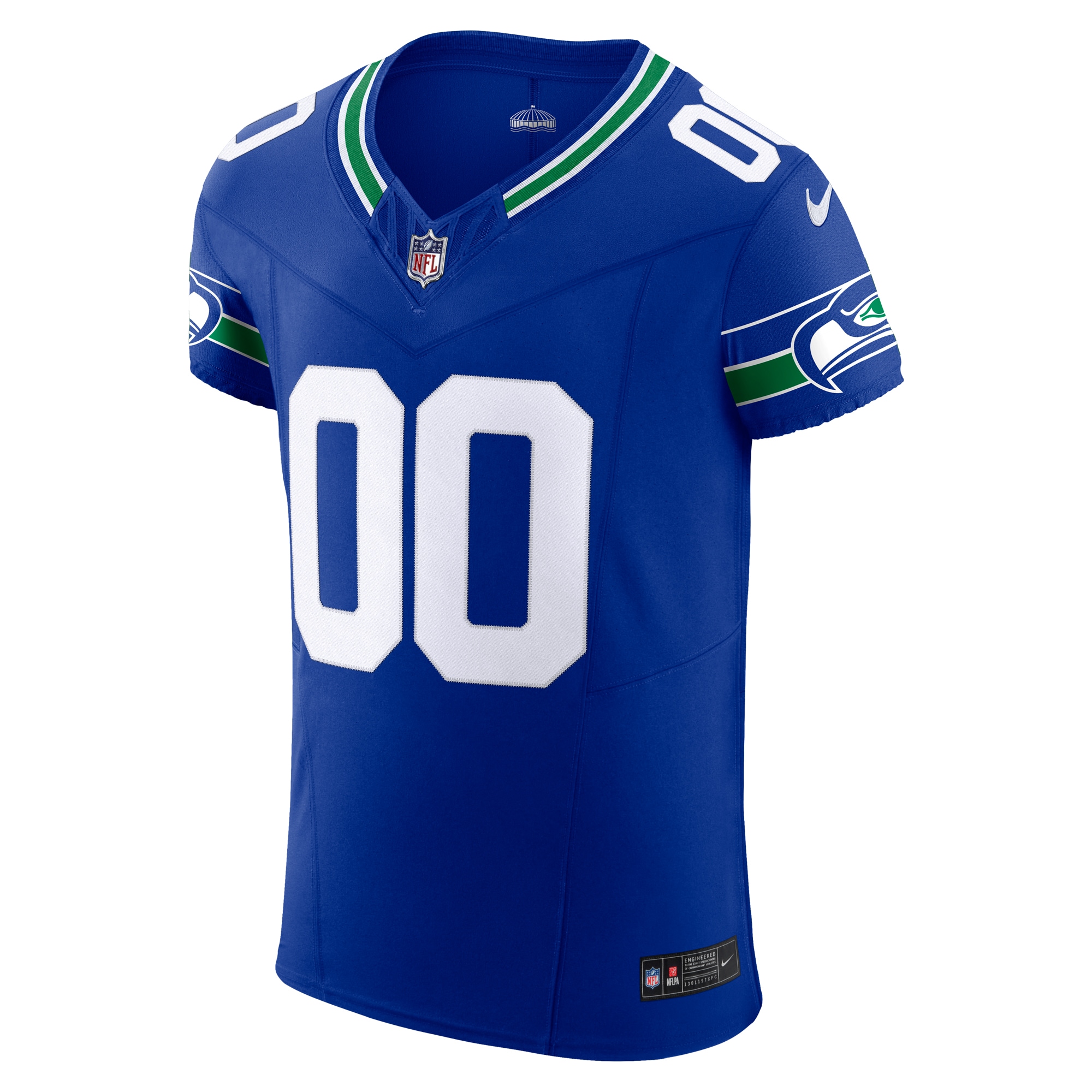 Seattle Seahawks Nike Alternate Vapor F.U.S.E. Elite Custom Jersey – Men’s Royal Clowdercats