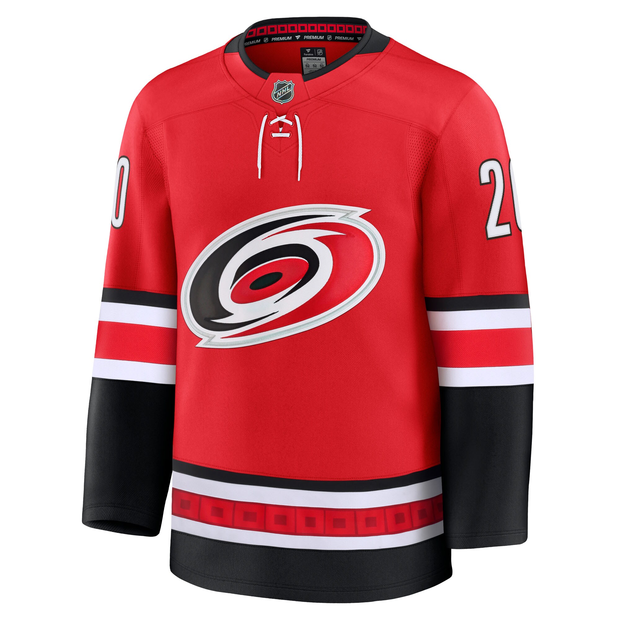 Sebastian Aho Carolina Hurricanes Fanatics Alternate Premium Jersey – Red Clowdercats