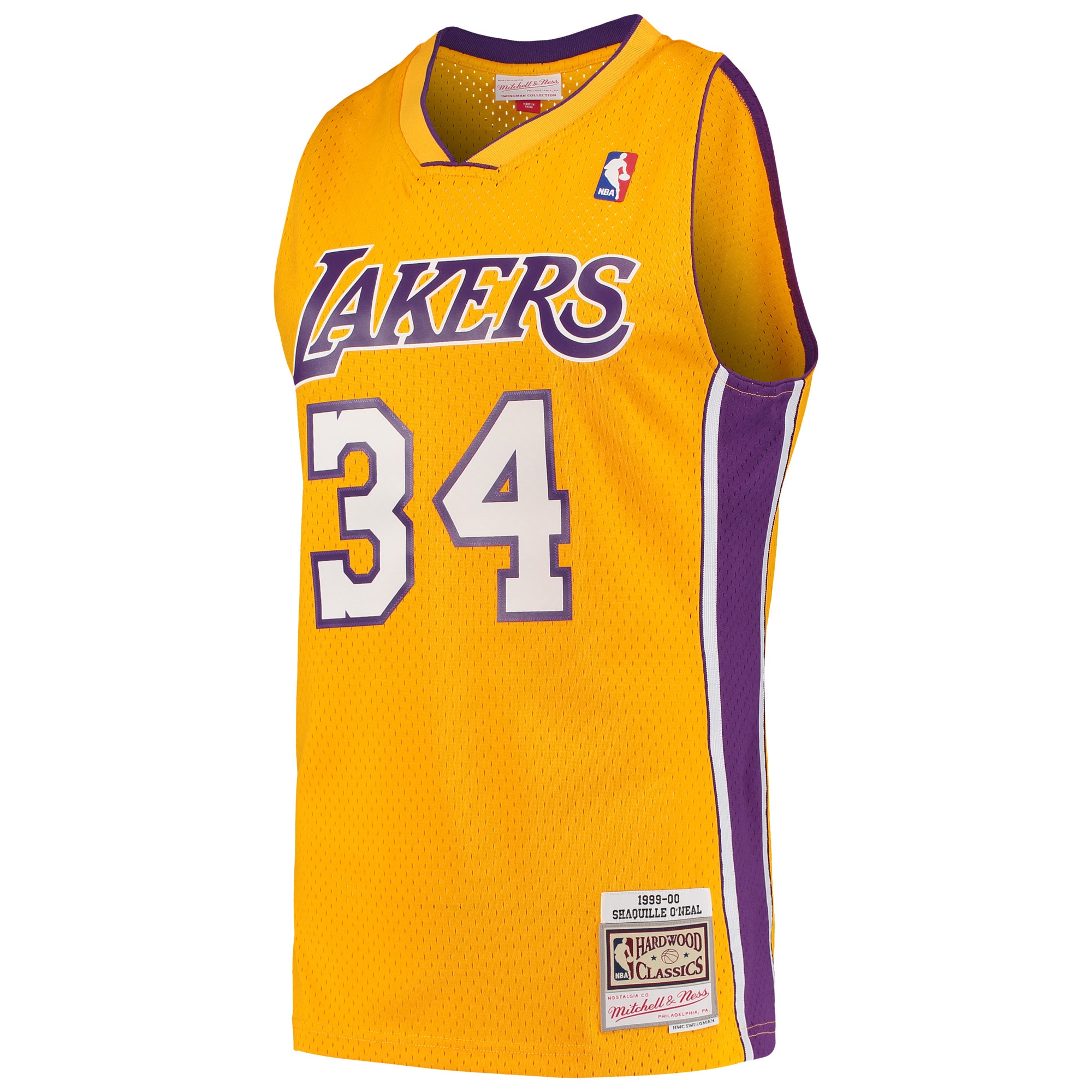 Shaquille O’Neal Los Angeles Lakers Mitchell & Ness Hardwood Classics Swingman Jersey – Gold Clowdercats