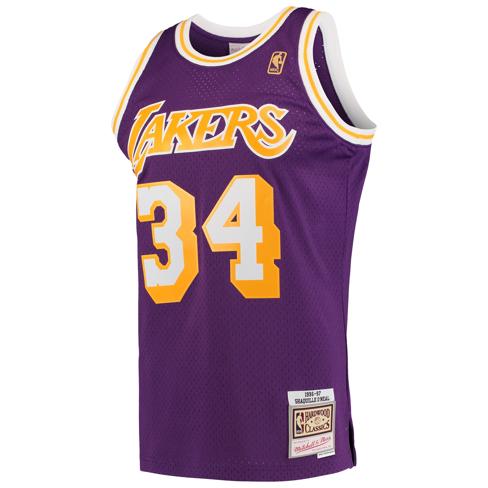 Shaquille O’Neal Los Angeles Lakers Mitchell & Ness Hardwood Classics Swingman Jersey – Purple Clowdercats