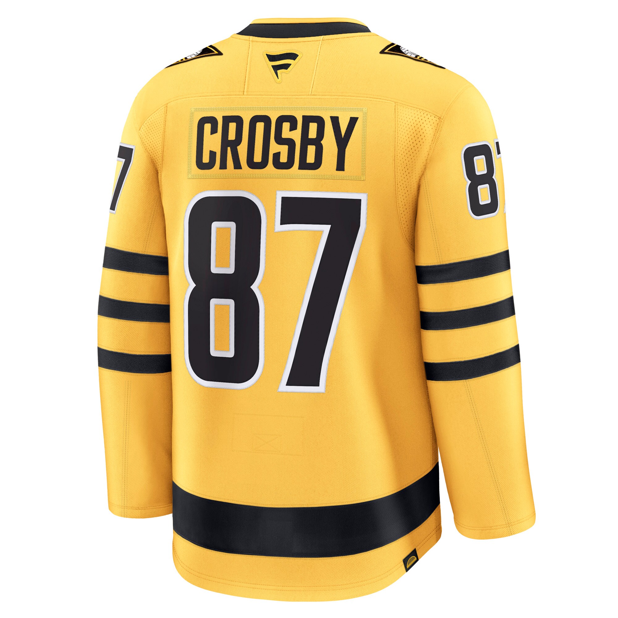 Sidney Crosby Pittsburgh Penguins Fanatics Alternate Premium Player Jersey – Gold Clowdercats