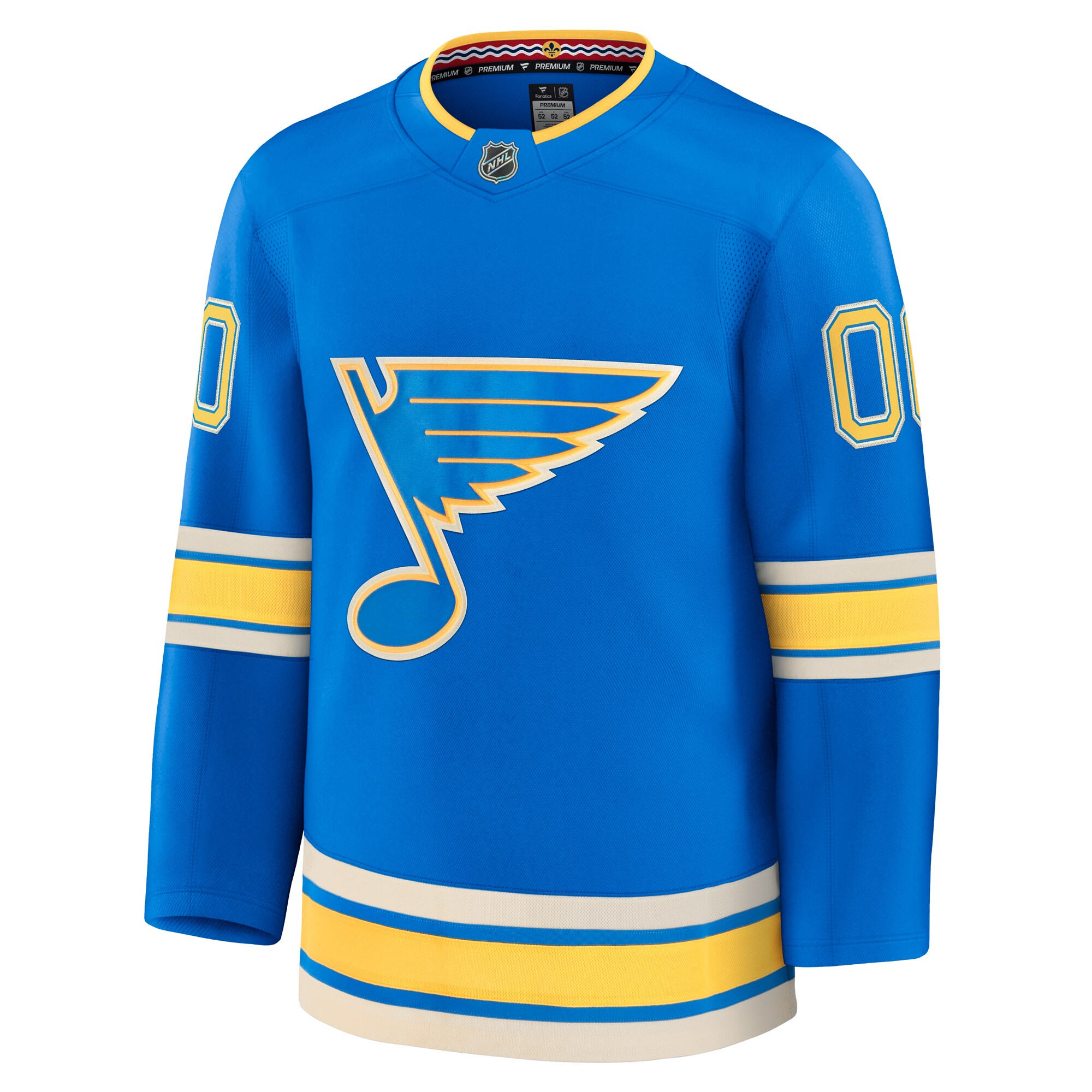 St. Louis Blues Fanatics Alternate Premium Custom Jersey – Blue Clowdercats