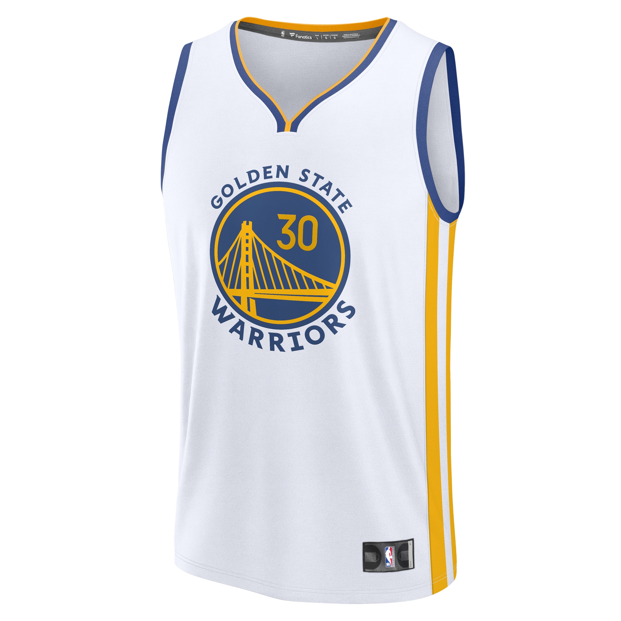Stephen Curry Golden State Warriors Fanatics Fast Break Replica Jersey – Association Edition – White Clowdercats