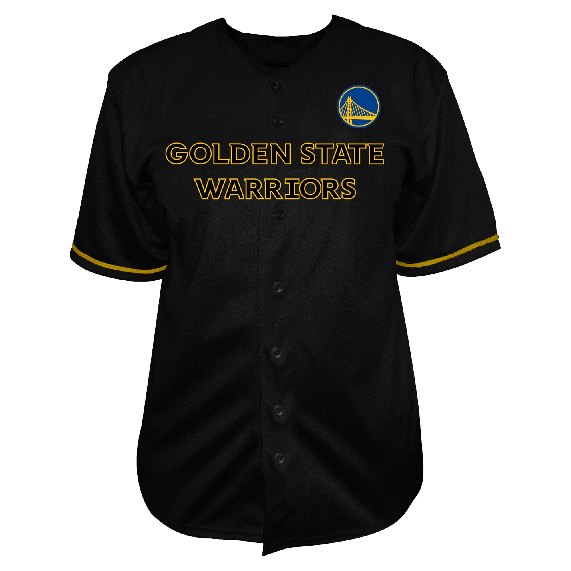 Stephen Curry Golden State Warriors Profile Big & Tall Name & Number Button-Up Jersey – Black Clowdercats