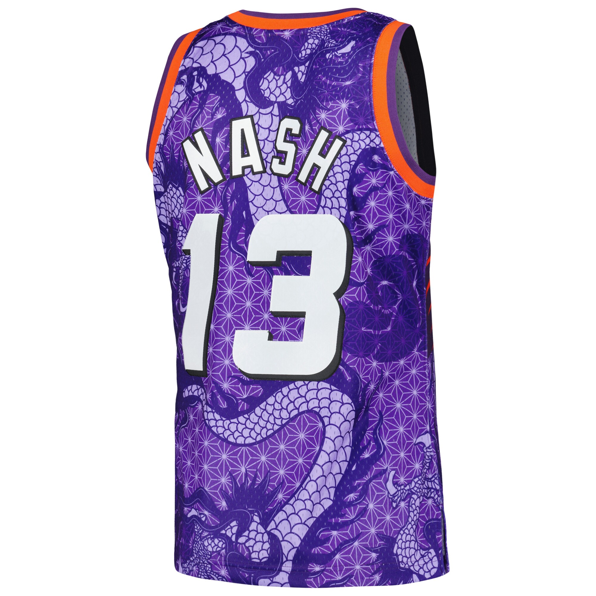 Steve Nash Phoenix Suns Mitchell & Ness 1996/97 Hardwood Classics Asian Heritage 6.0 Swingman Throwback Player Jersey – Purple Clowdercats