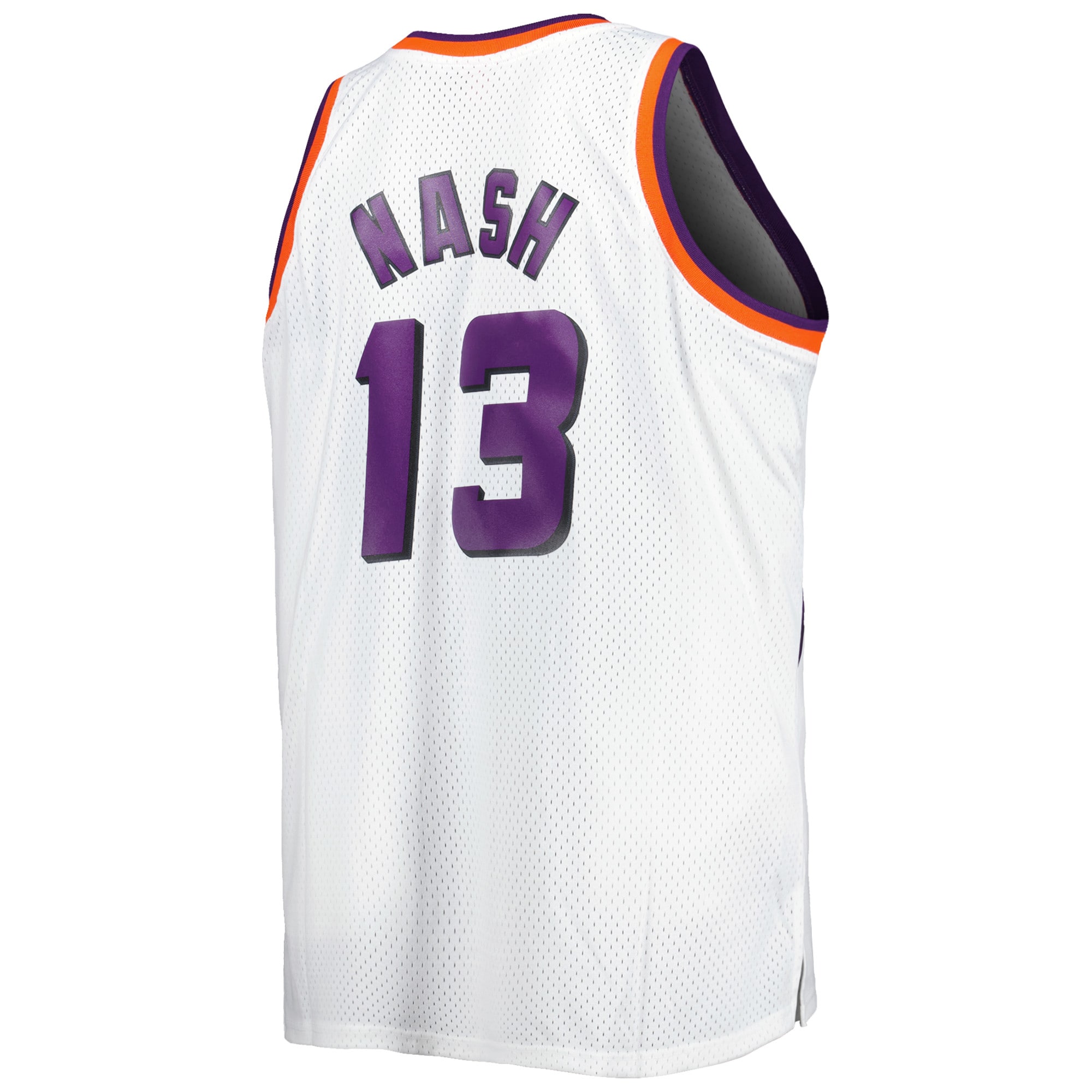 Steve Nash Phoenix Suns Mitchell & Ness Big & Tall Hardwood Classics 1996/97 Swingman Jersey – White Clowdercats