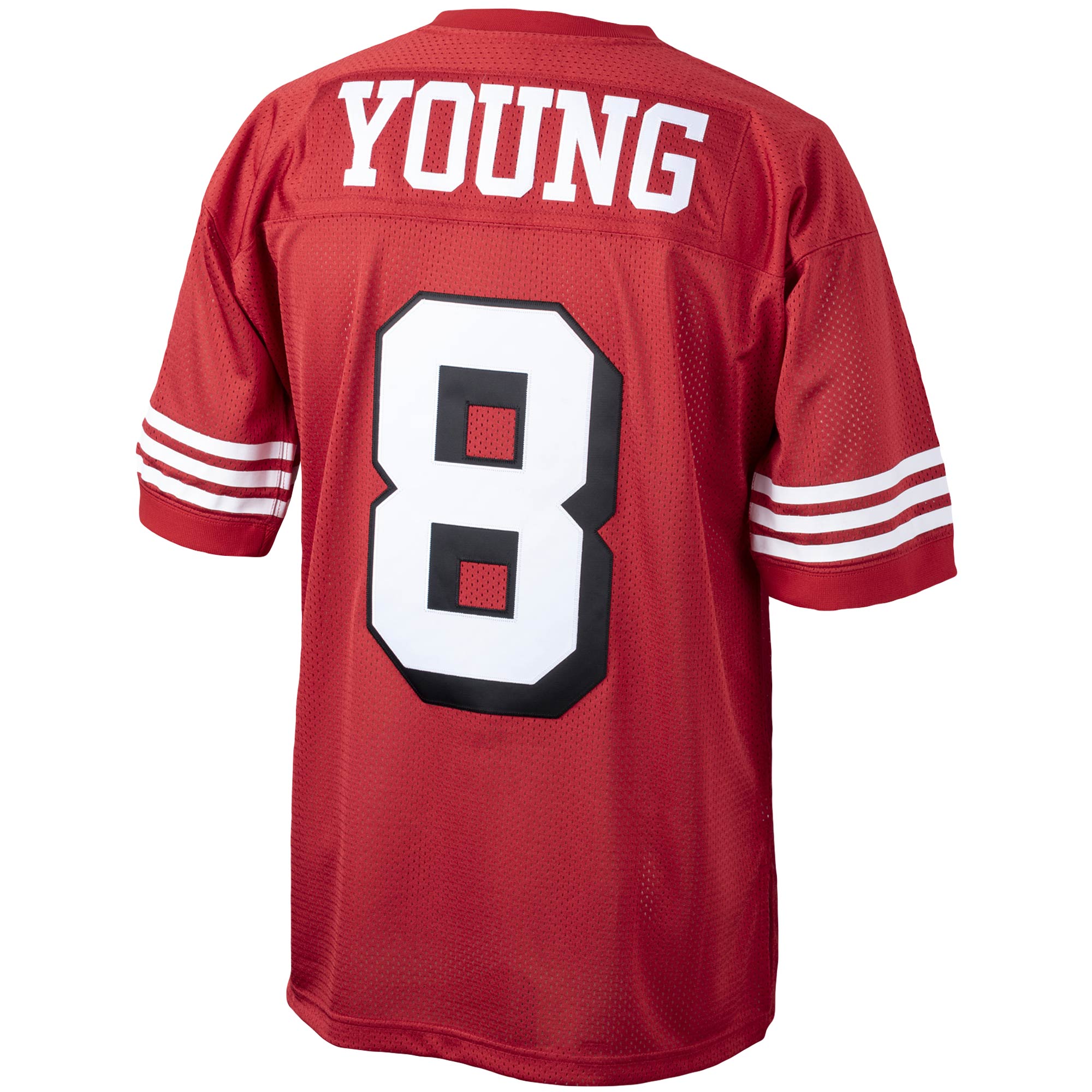 Steve Young San Francisco 49ers 1994 Mitchell & Ness Authentic Throwback Retired Player Jersey – Scarlet Clowdercats