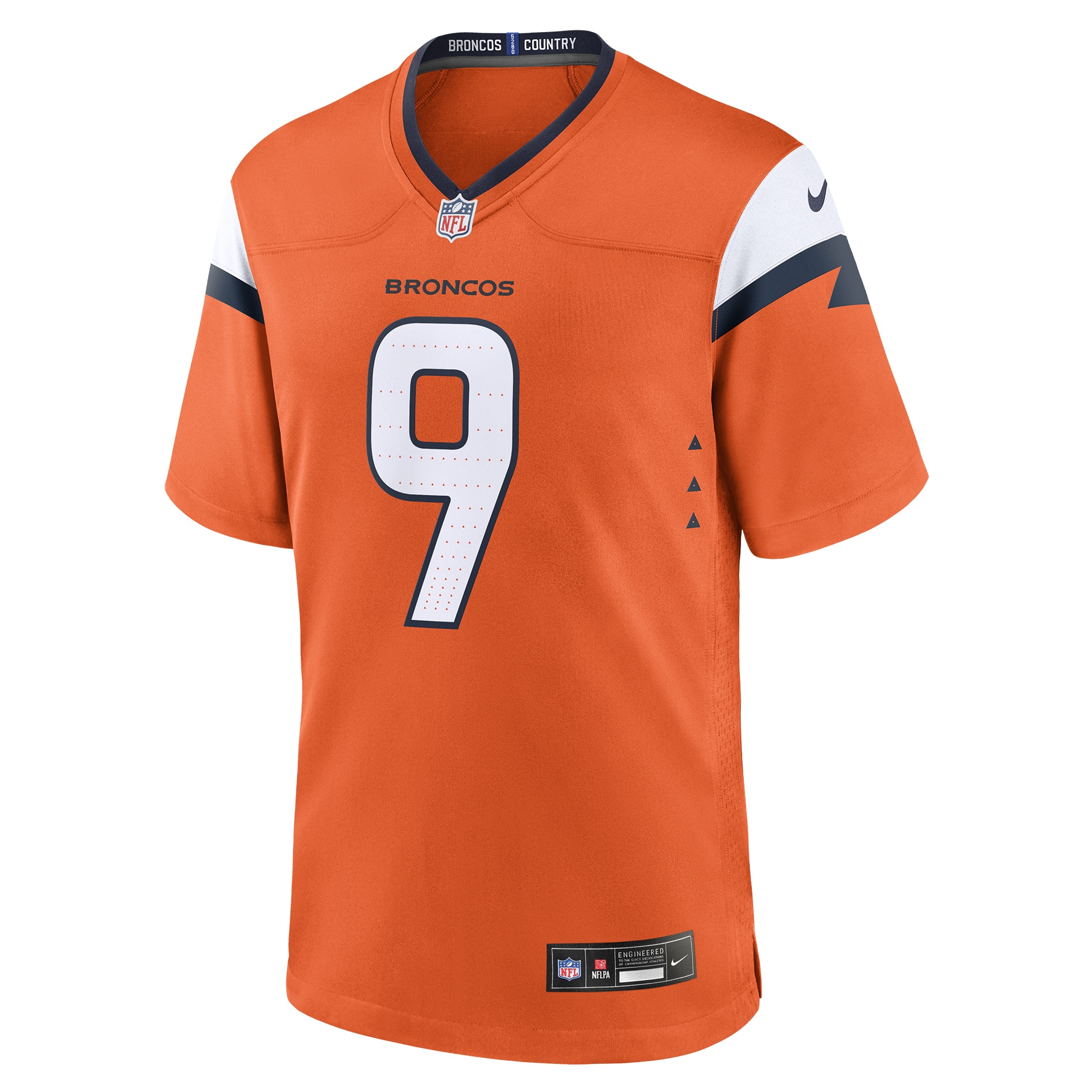 Talanoa Hufanga Denver Broncos Nike Team Game Jersey – Orange Clowdercats