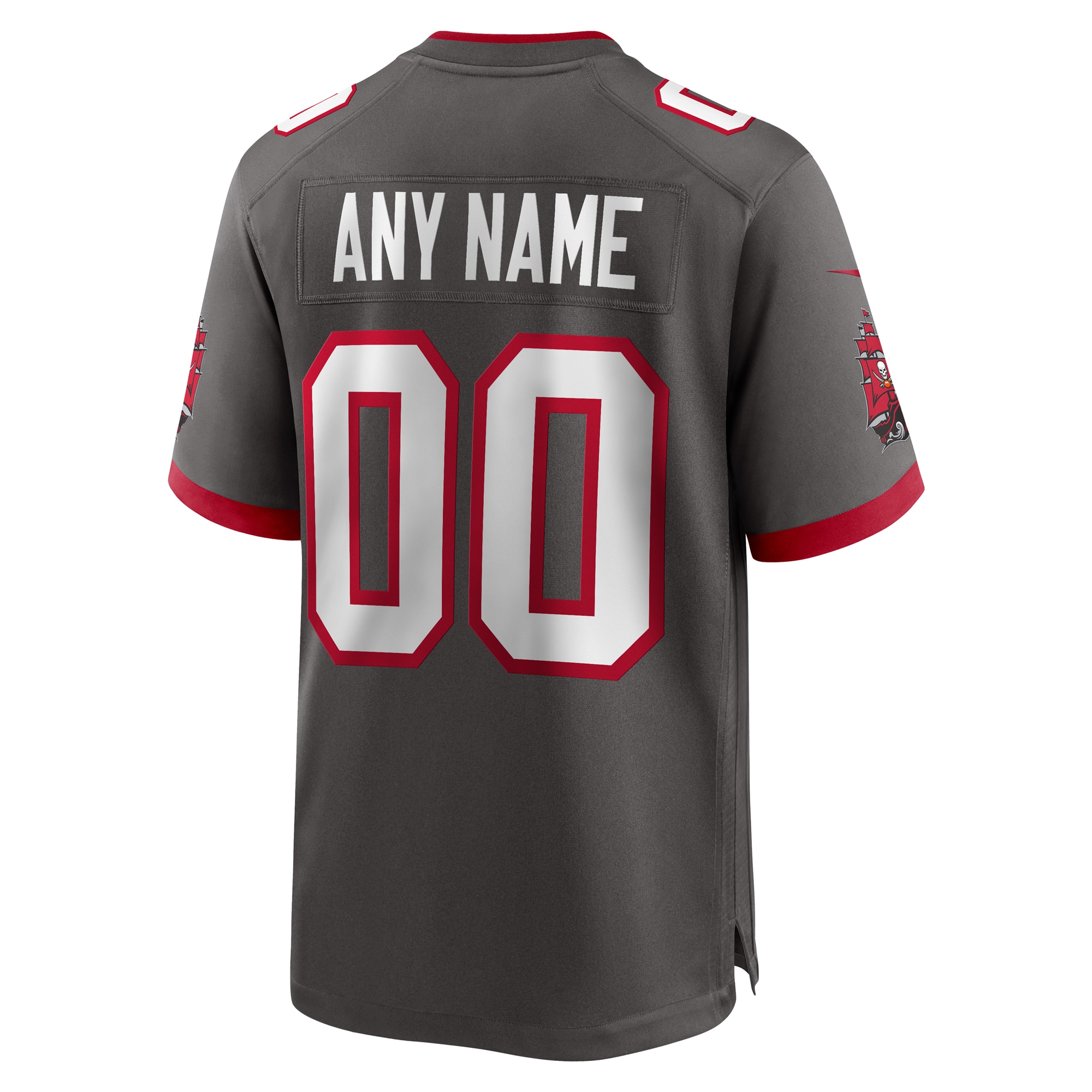 Tampa Bay Buccaneers Nike Alternate Custom Game Jersey – Pewter Clowdercats