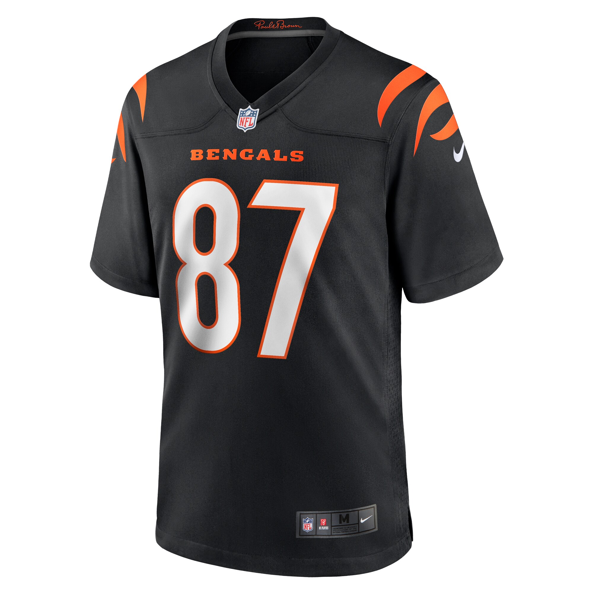 Tanner Hudson Cincinnati Bengals Nike Home Game Player Jersey – Black Clowdercats
