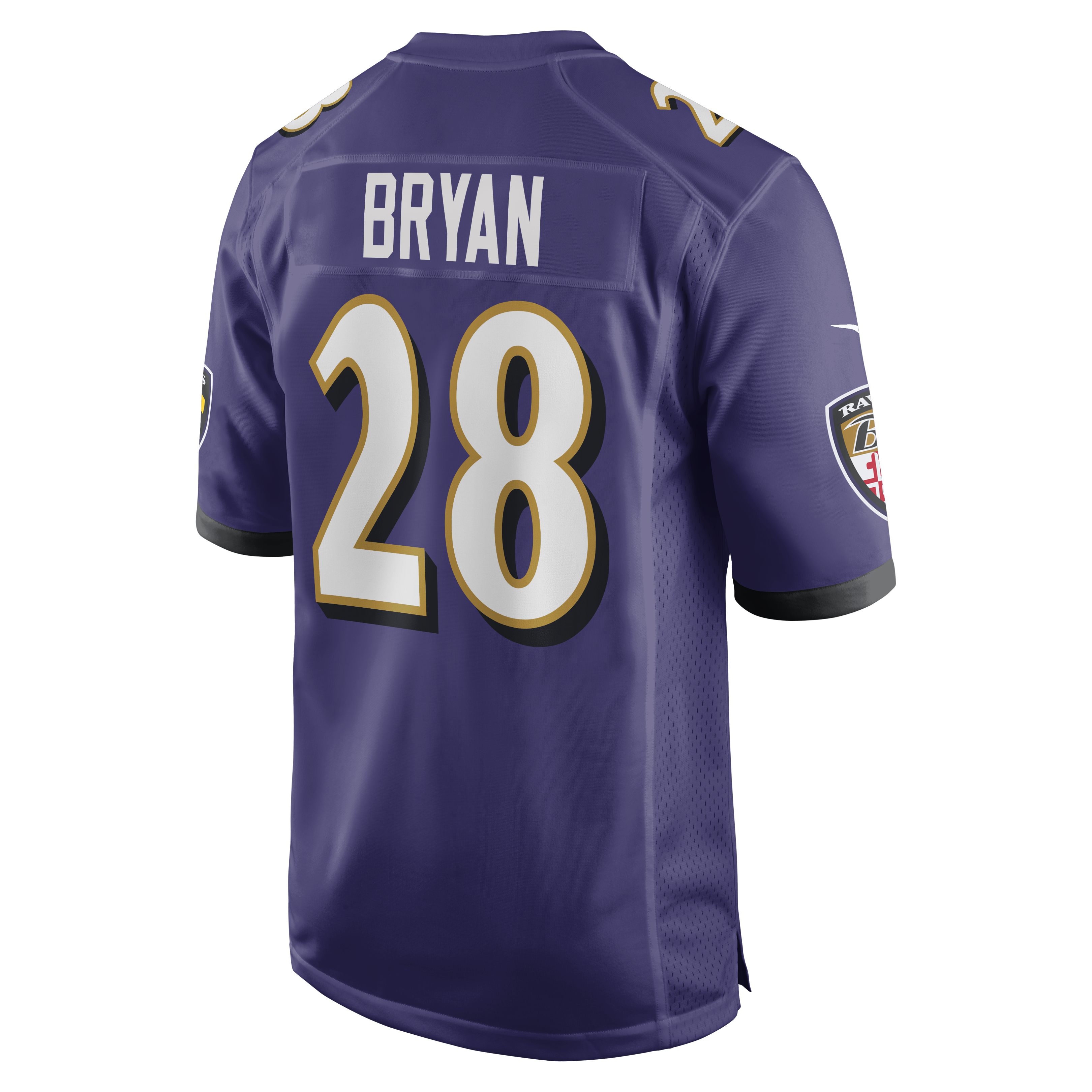 Taven Bryan Baltimore Ravens Nike Team Game Jersey – Purple Clowdercats