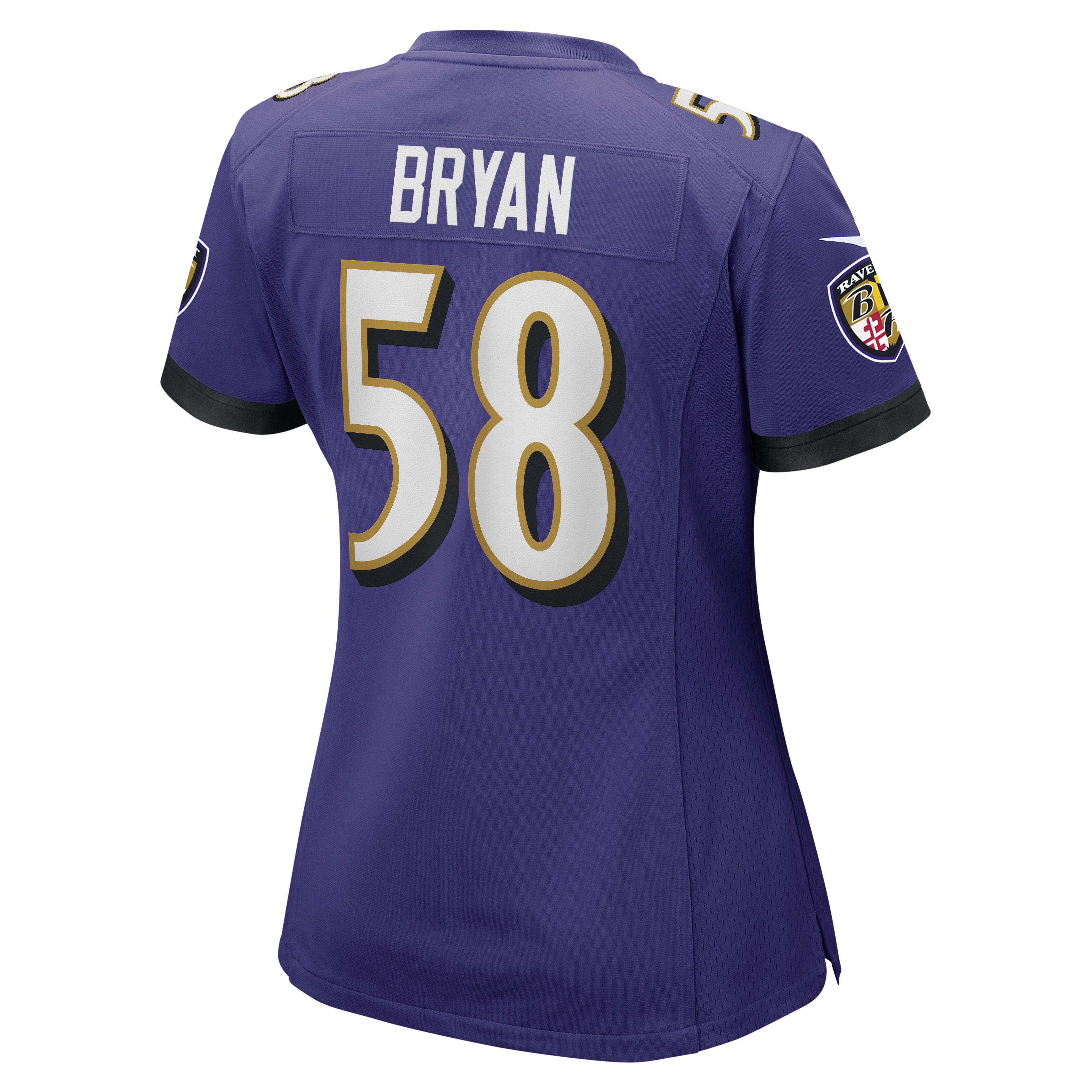 Taven Bryan Baltimore Ravens Nike Women’s Team Game Jersey – Purple Clowdercats