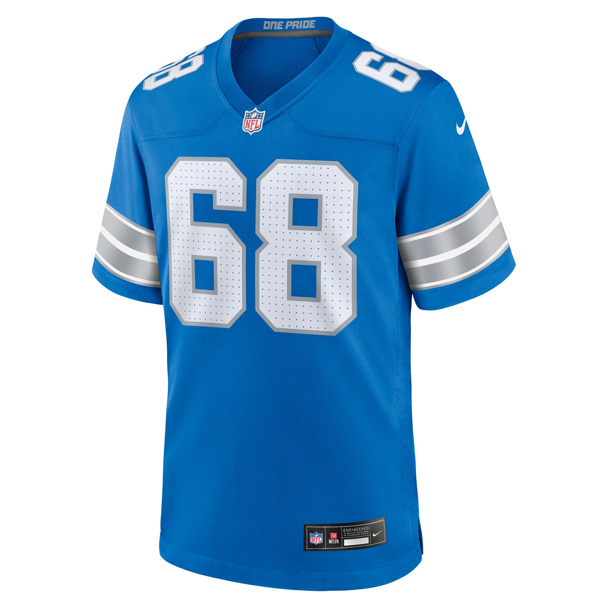 Taylor Decker Detroit Lions Nike Team Game Jersey – Blue Clowdercats