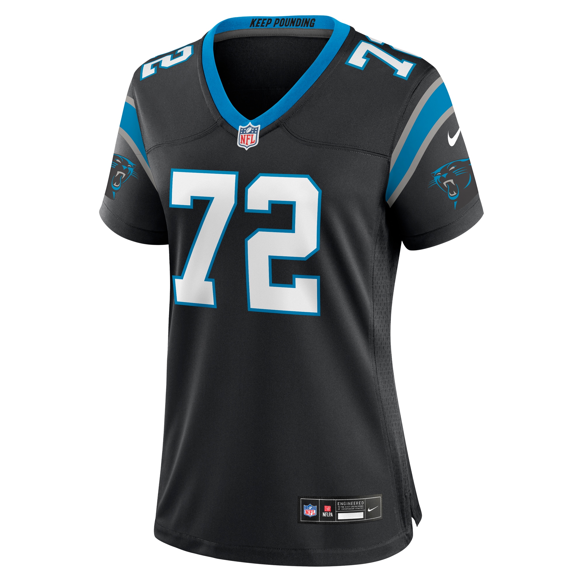Taylor Moton Carolina Panthers Nike Women’s Team Game Jersey – Black Clowdercats