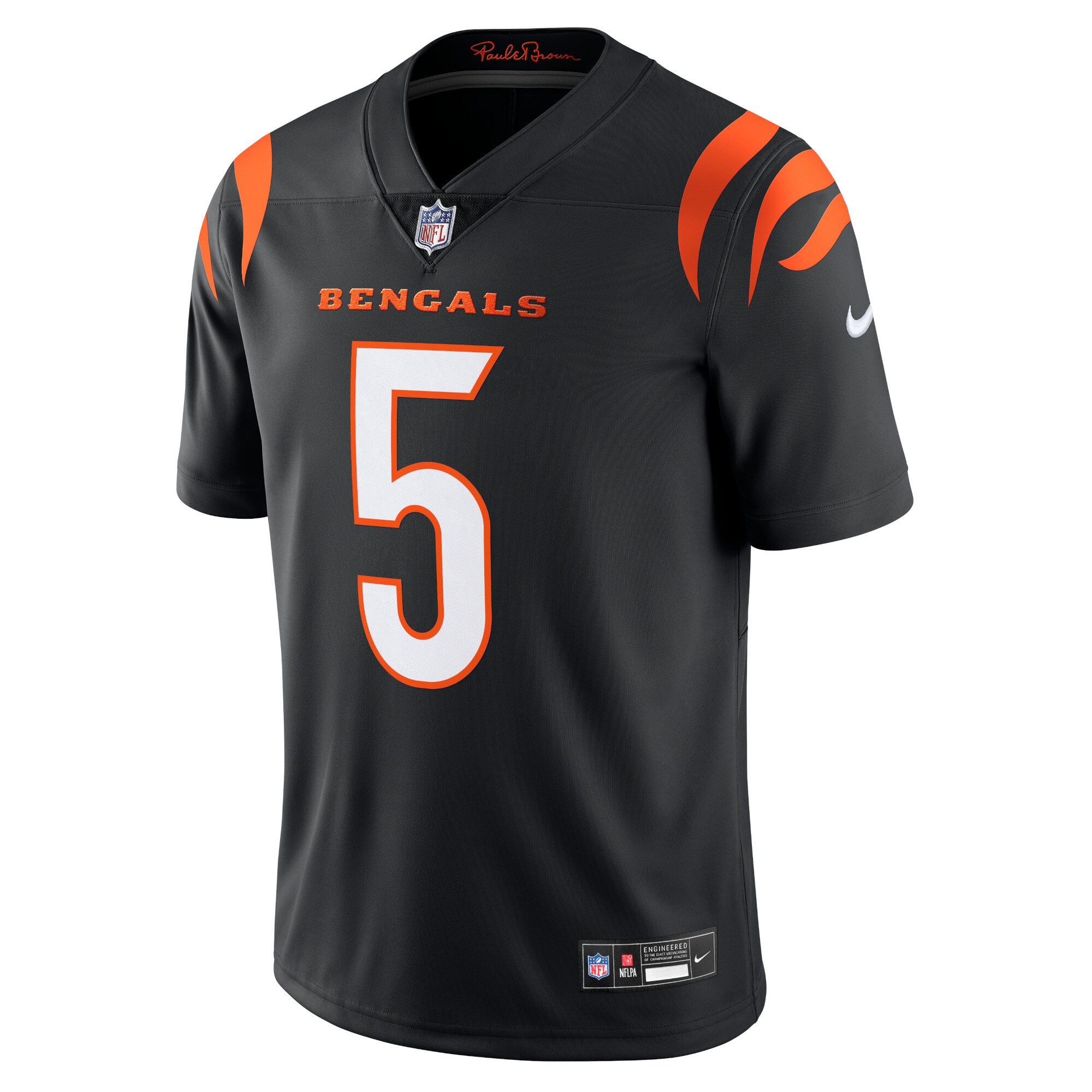 Tee Higgins Cincinnati Bengals Nike Vapor Untouchable Limited Jersey – Black Clowdercats