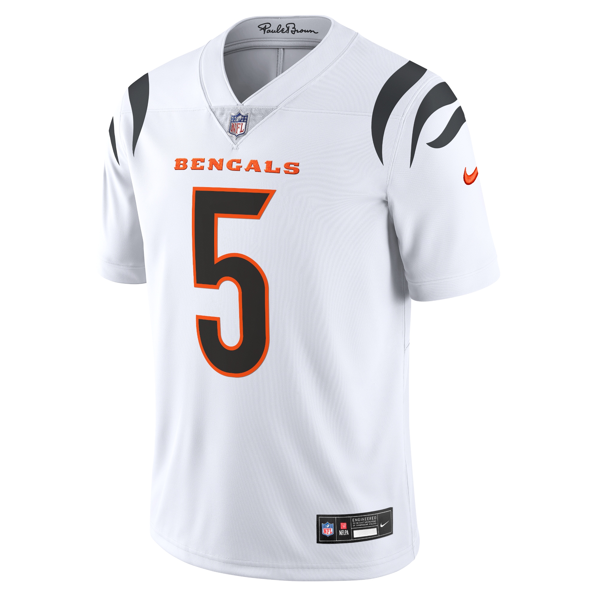 Tee Higgins Cincinnati Bengals Nike Vapor Untouchable Limited Jersey – White Clowdercats