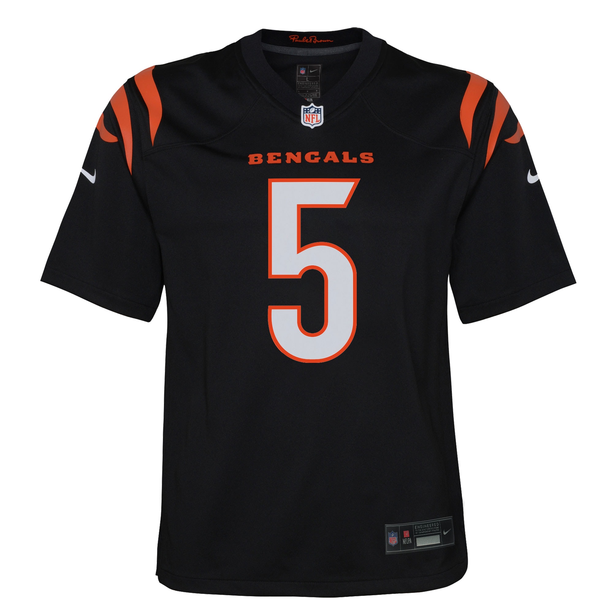 Tee Higgins Cincinnati Bengals Nike Youth Game Jersey – Black Clowdercats