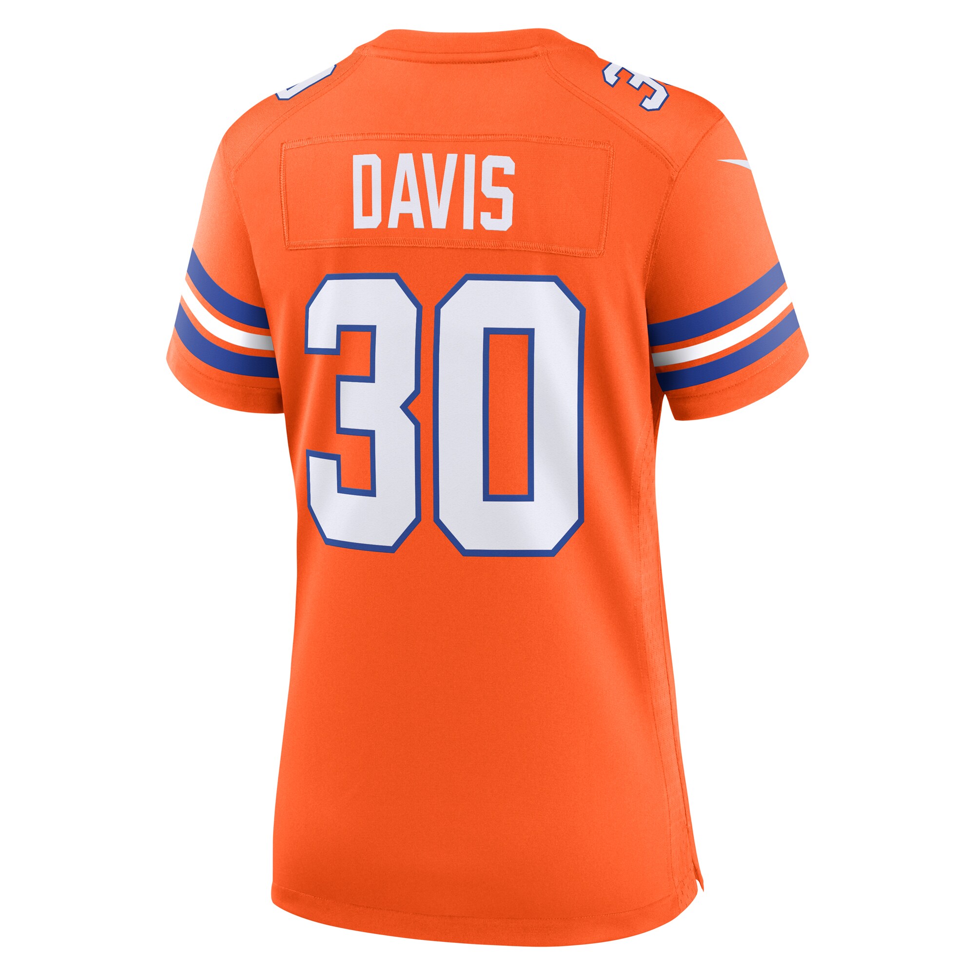 Terrell Davis Denver Broncos Nike Women’s Mile High Collection 1977 Throwback Retired Player Game Jersey – Orange Clowdercats
