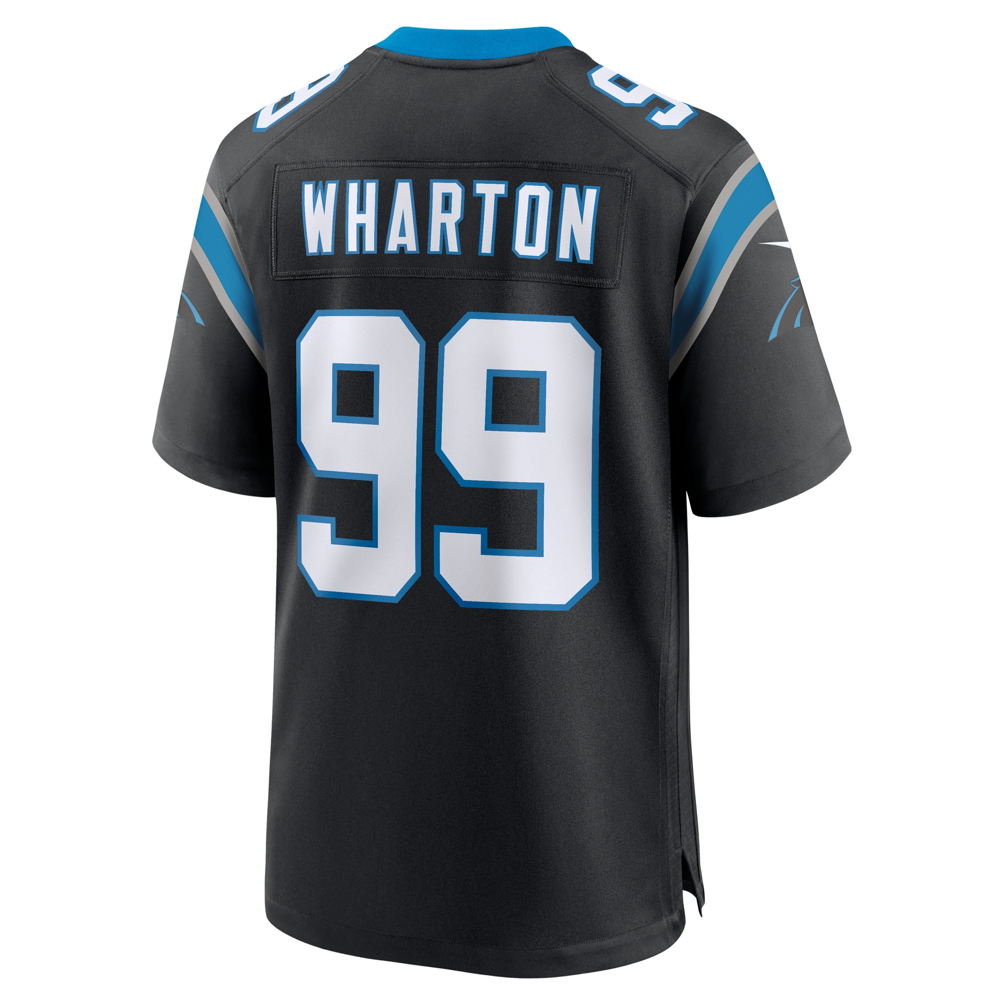 Tershawn Wharton Carolina Panthers Nike Team Game Jersey – Black Clowdercats