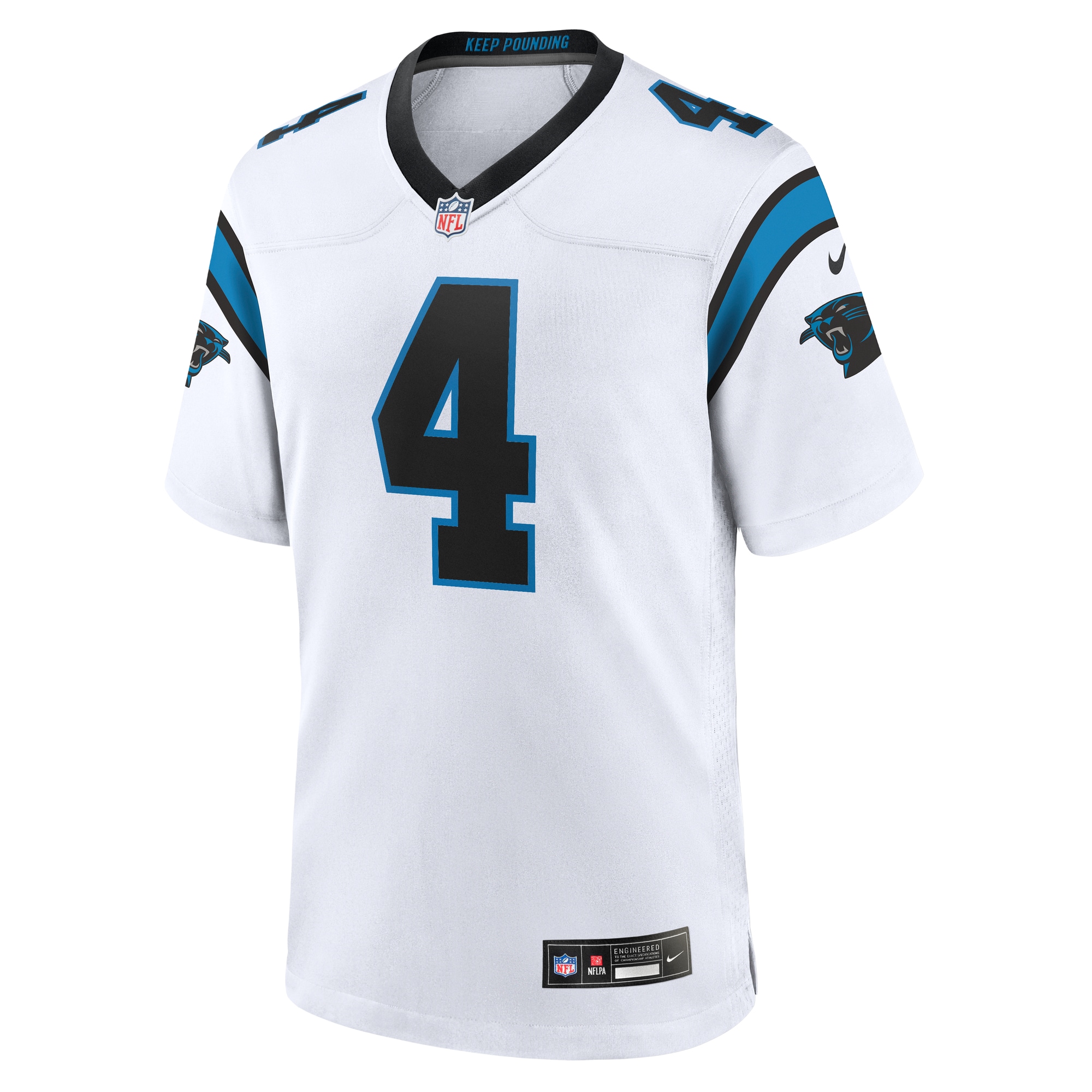 Tetairoa McMillan Carolina Panthers Nike Game Jersey – White Clowdercats