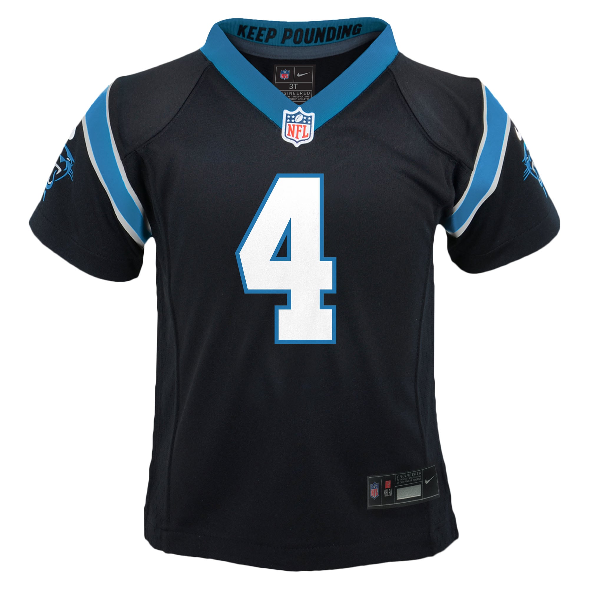 Tetairoa McMillan Carolina Panthers Nike Toddler Game Jersey – Black Clowdercats