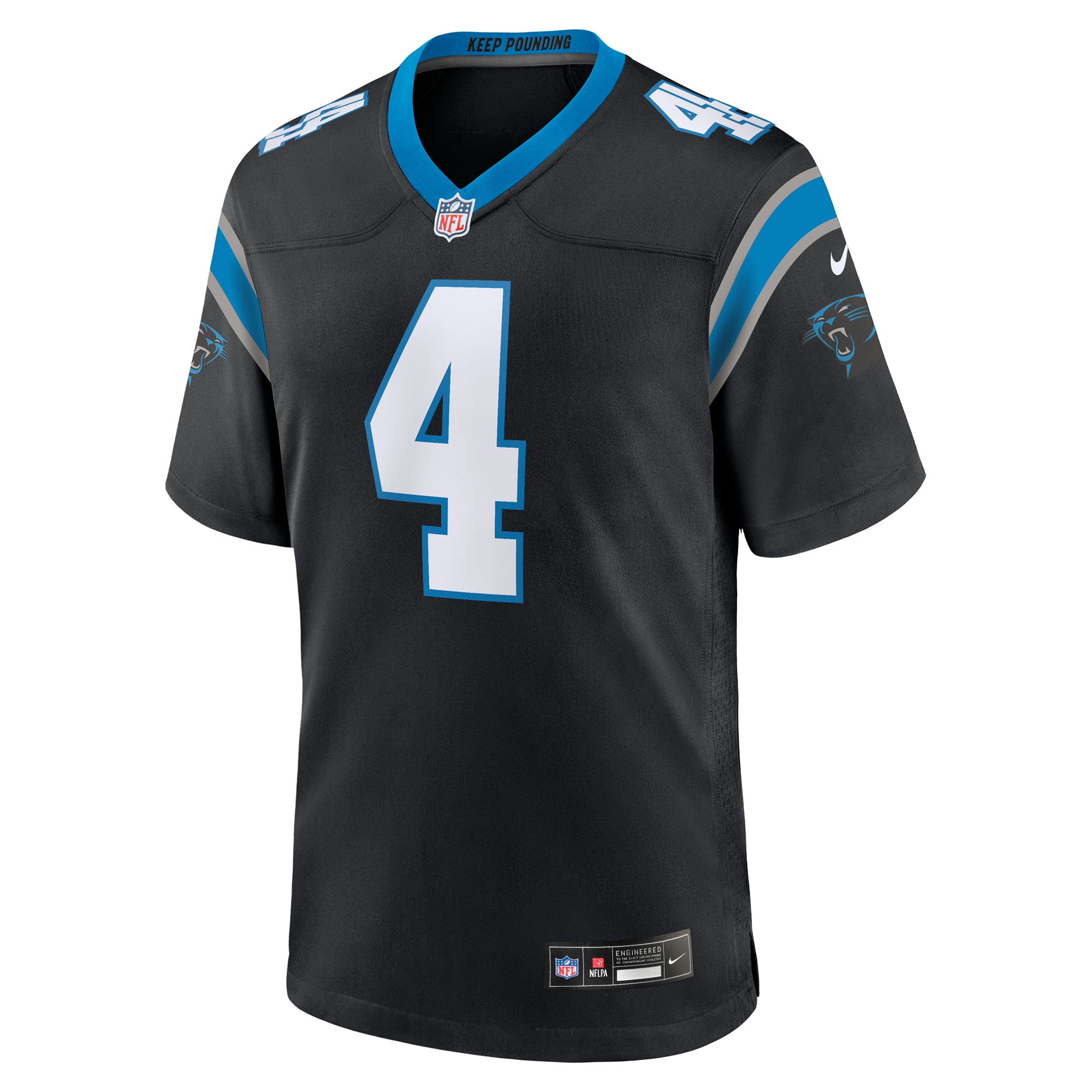 Tetairoa McMillan Carolina Panthers Nike Youth Game Jersey – Black Clowdercats